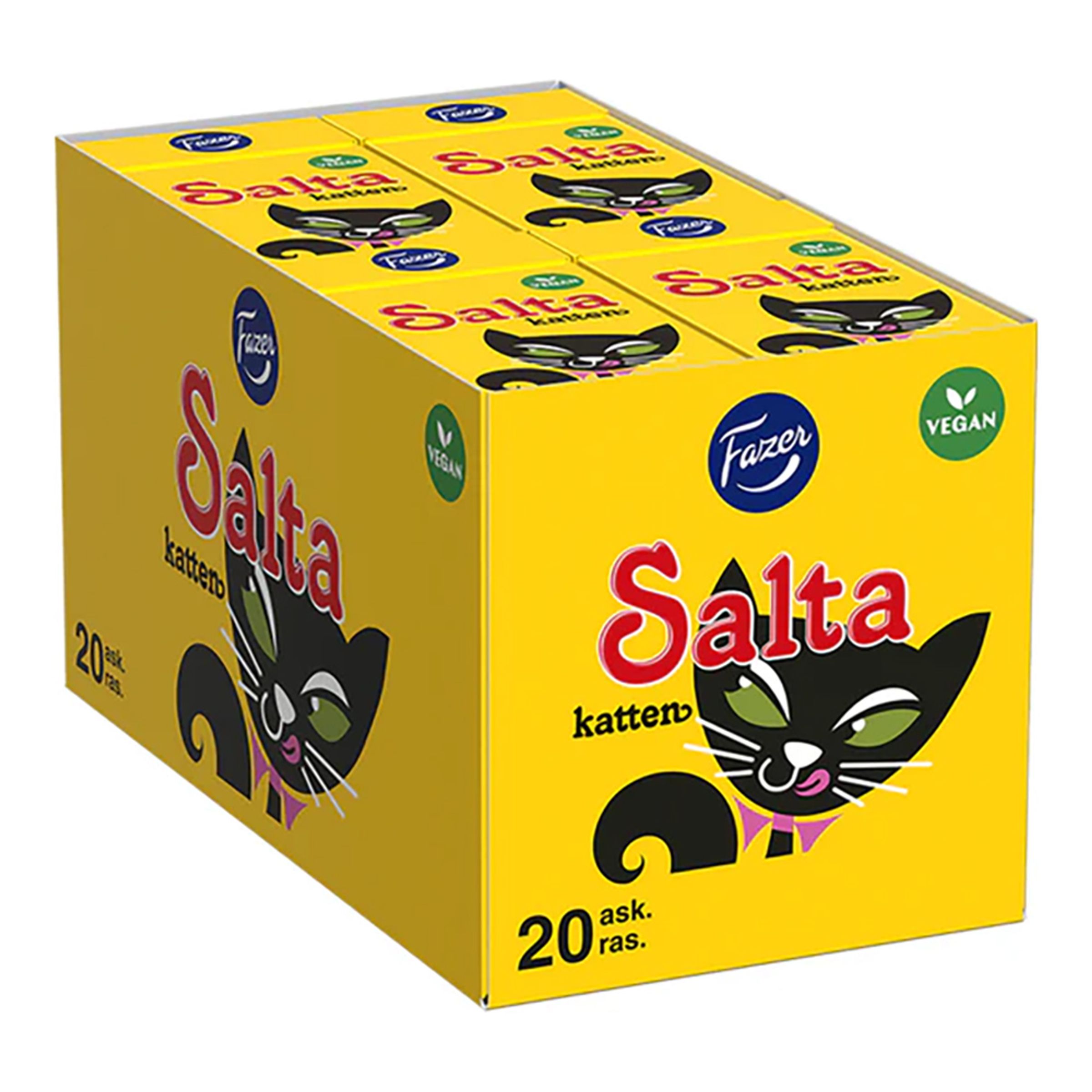 Fazer Salta Katten Tablettask Storpack - 20-pack