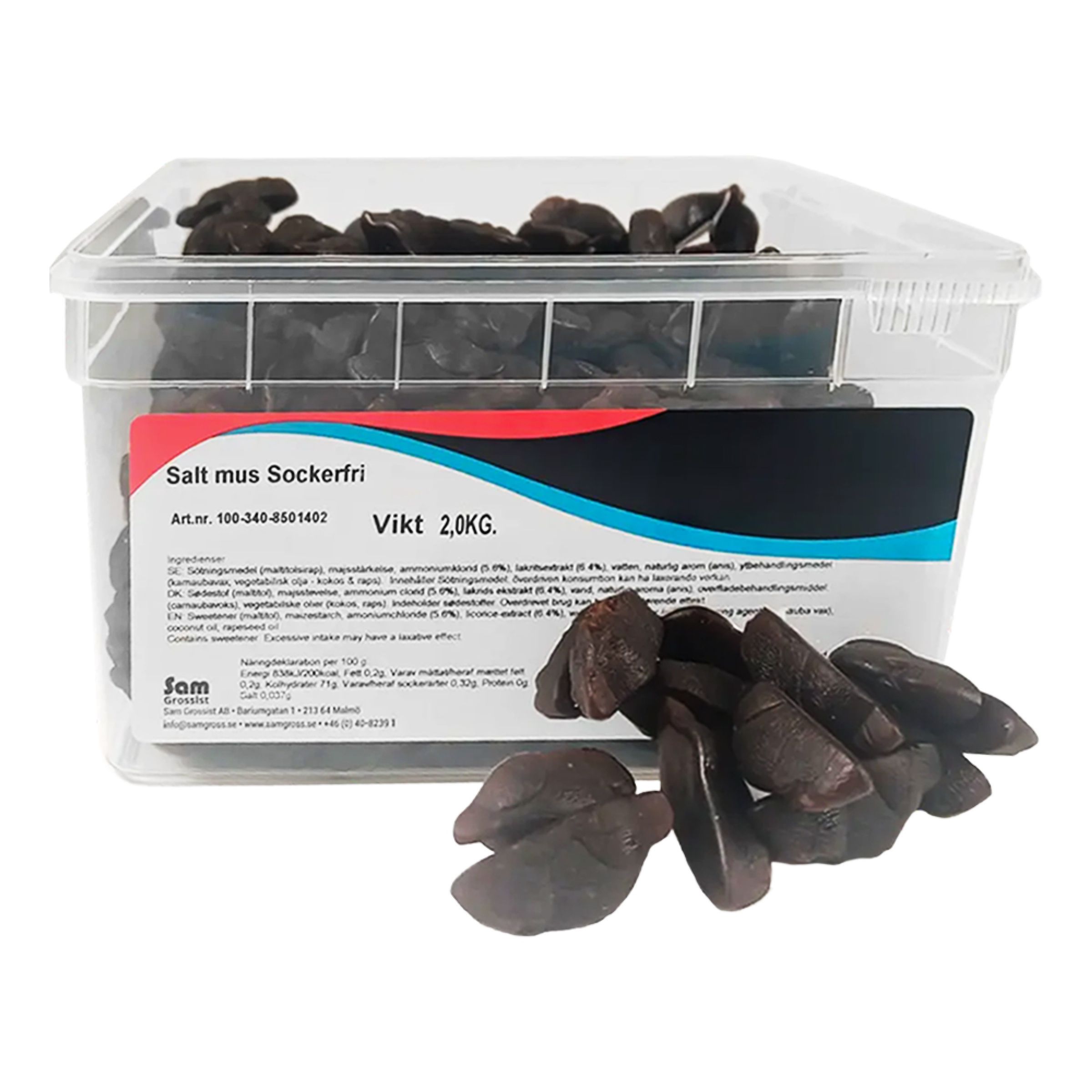 Salte Mus Sukkefri Økonomipakke - 2 kg