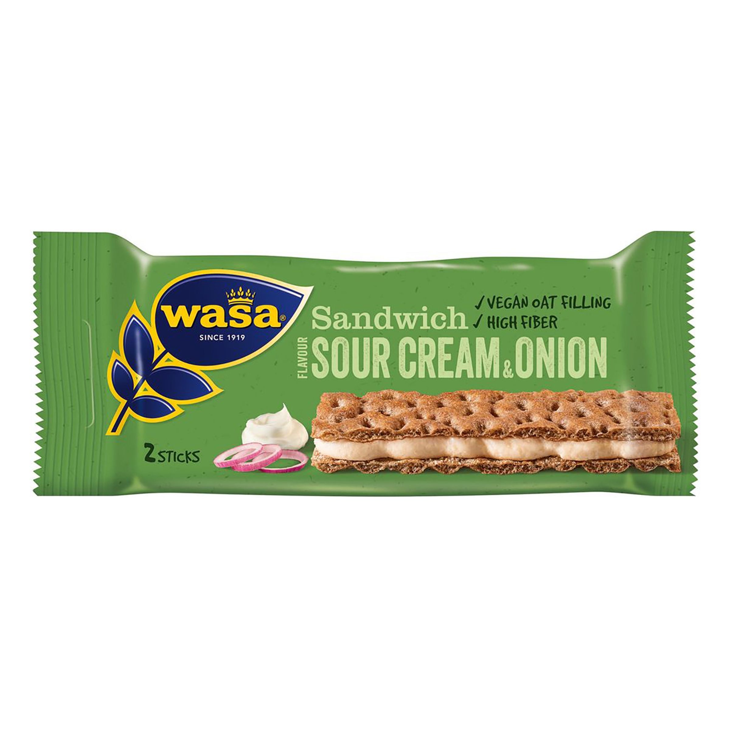 Läs mer om Wasa Sandwich Sourcream & Onion - 1-pack