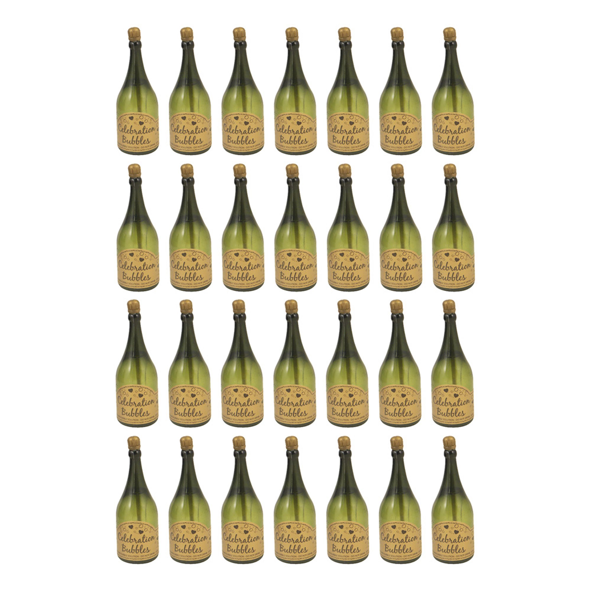 Läs mer om Såpbubblor Champagneflaska Grön - 24-pack