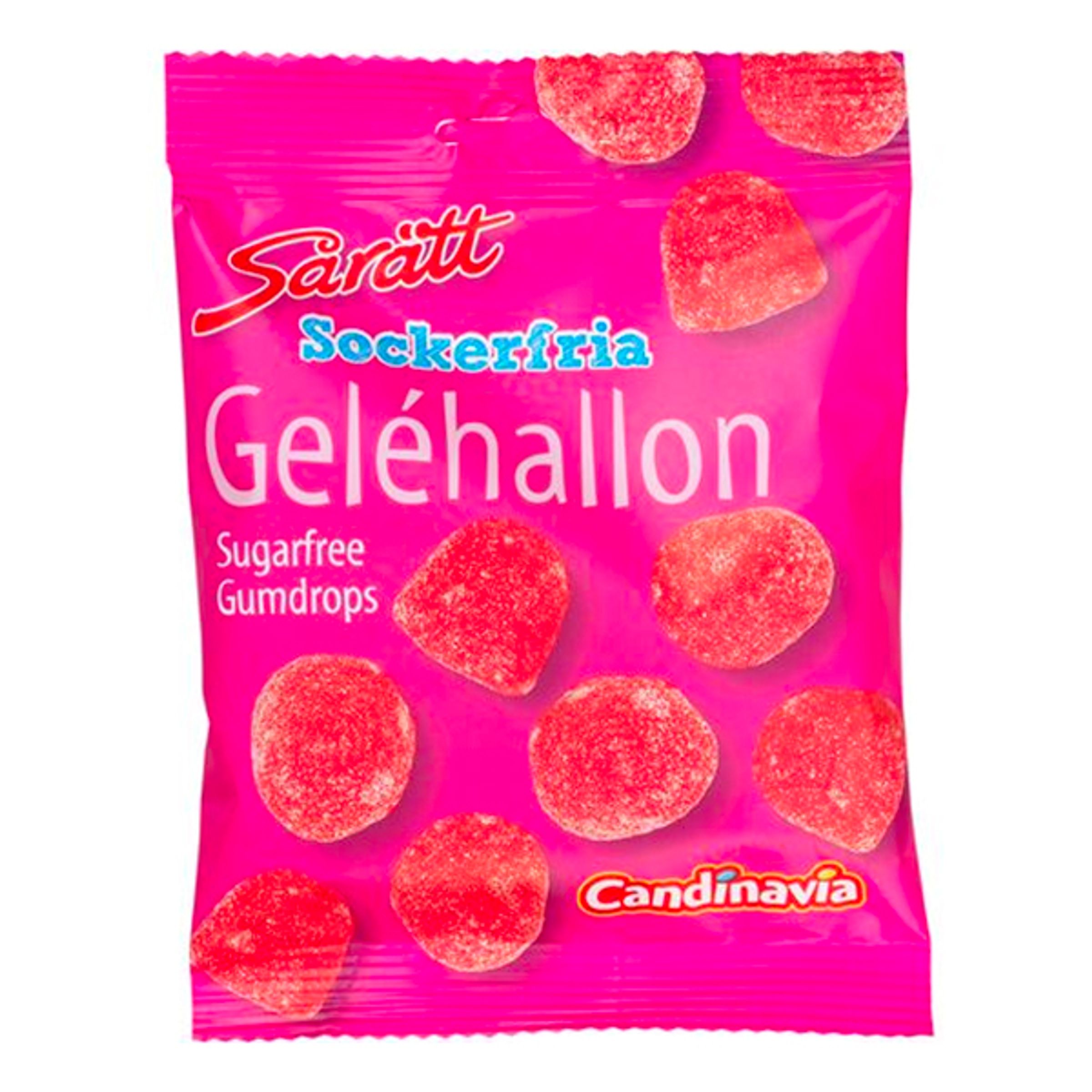 Sårätt Sockerfria Geléhallon - 80 gram