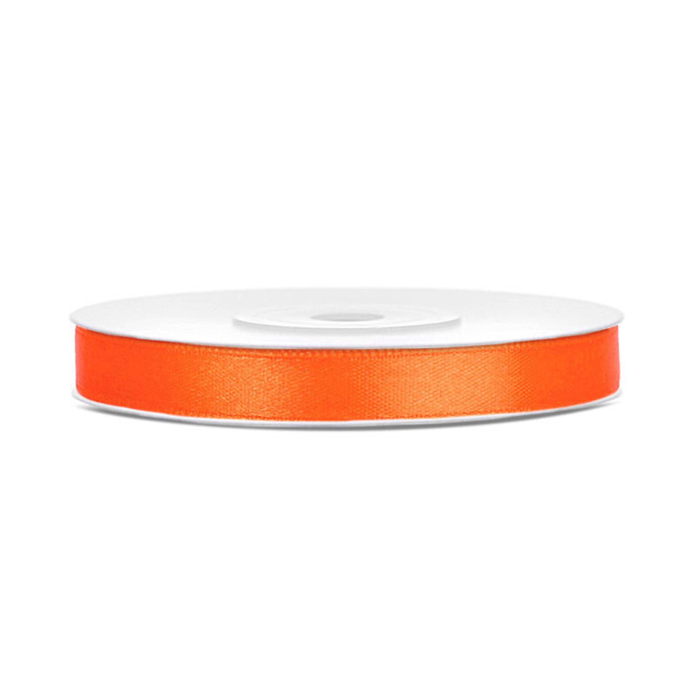 Satinband Orange - 6 mm x 25