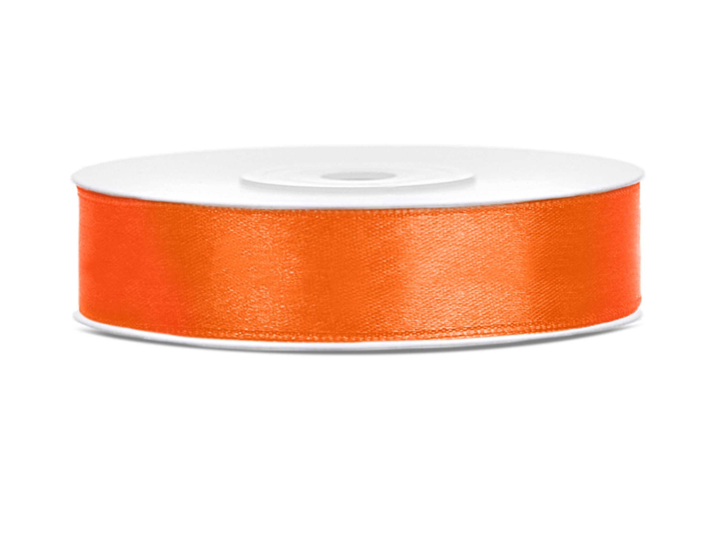 Läs mer om Satinband Orange - 12 mm x 25 m