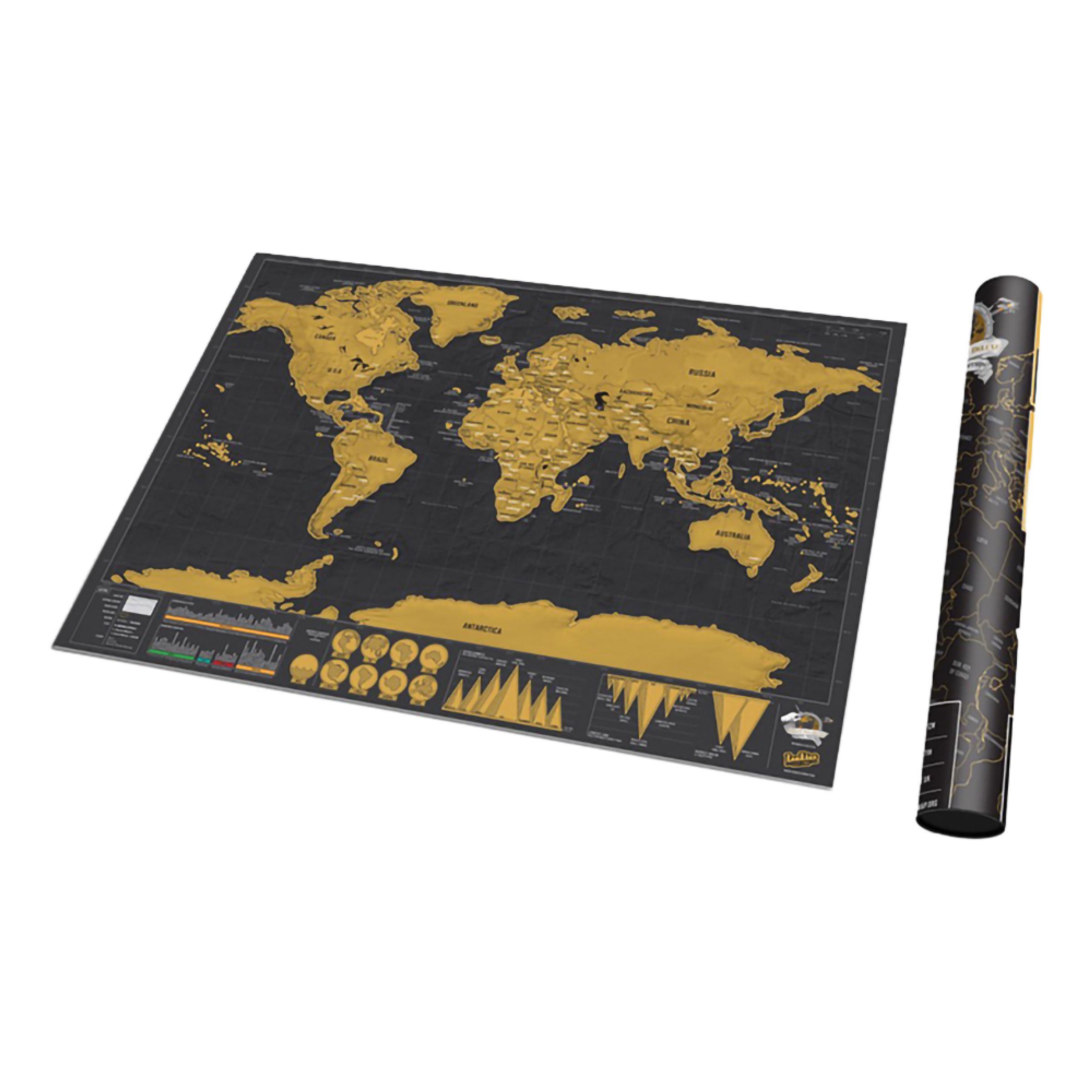 Scratch Map Deluxe för Resor | Hem - Teman - Presenter - Inflyttningspresent | Maskeradspecialisten