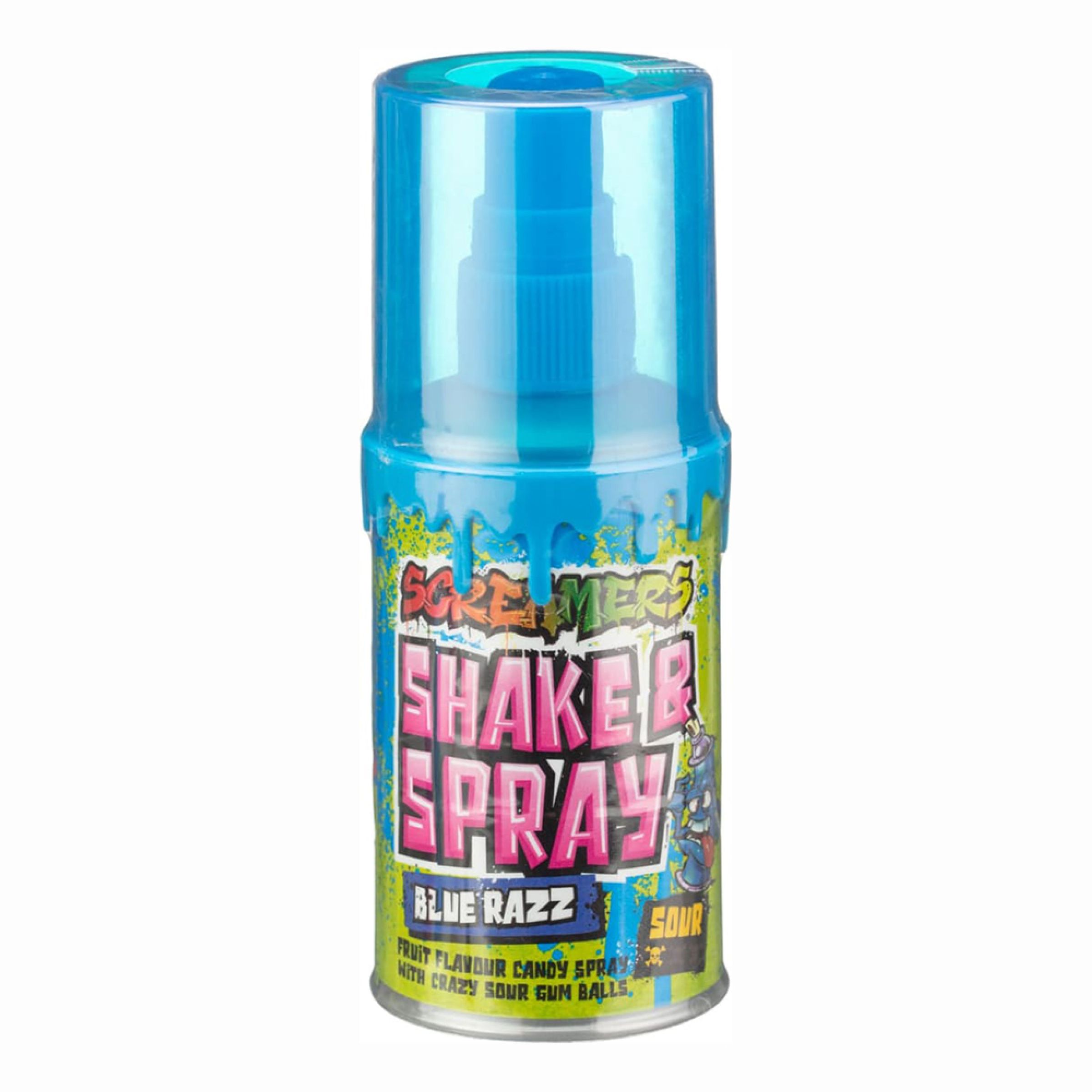 Screamers Shake & Spray Blue Razz - 60 ml | Hem - Godis & Läsk - Godis - Vegansk Godis | Pryloteket