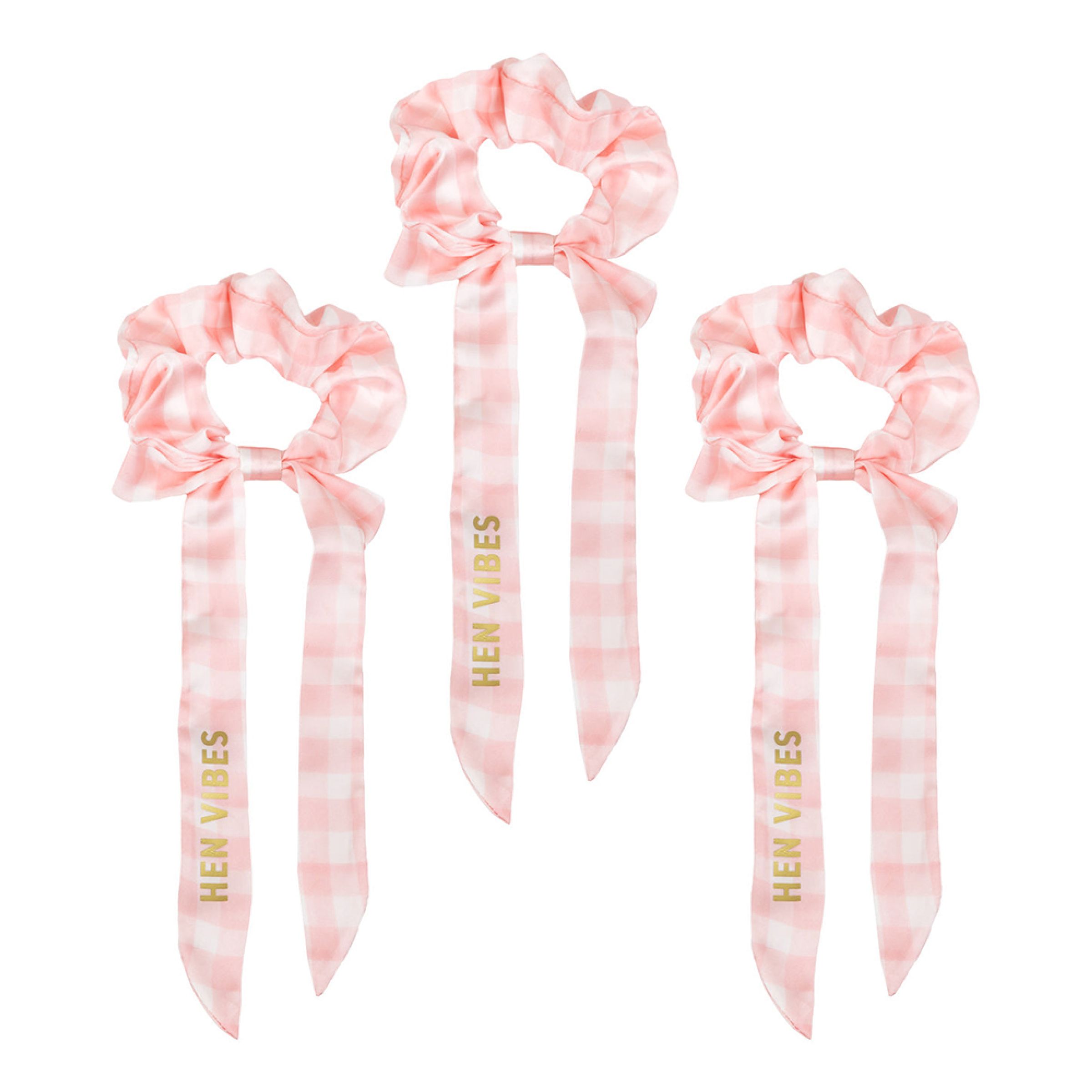 Scrunchies Hen Vibes - 5-pack | Hem - Teman - Färger - Rosa | Pryloteket
