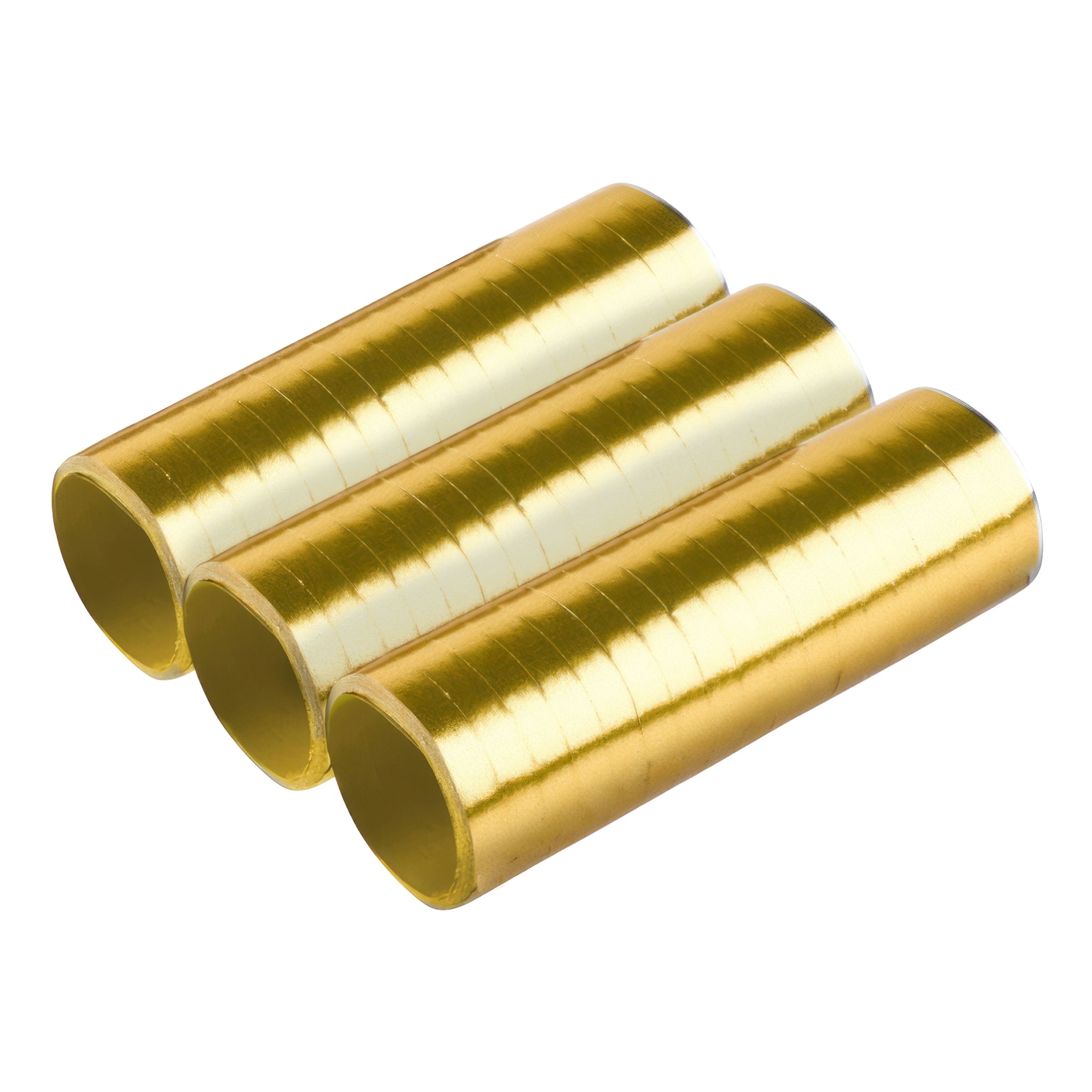 Läs mer om Serpentiner Guld Metallic - 3-pack