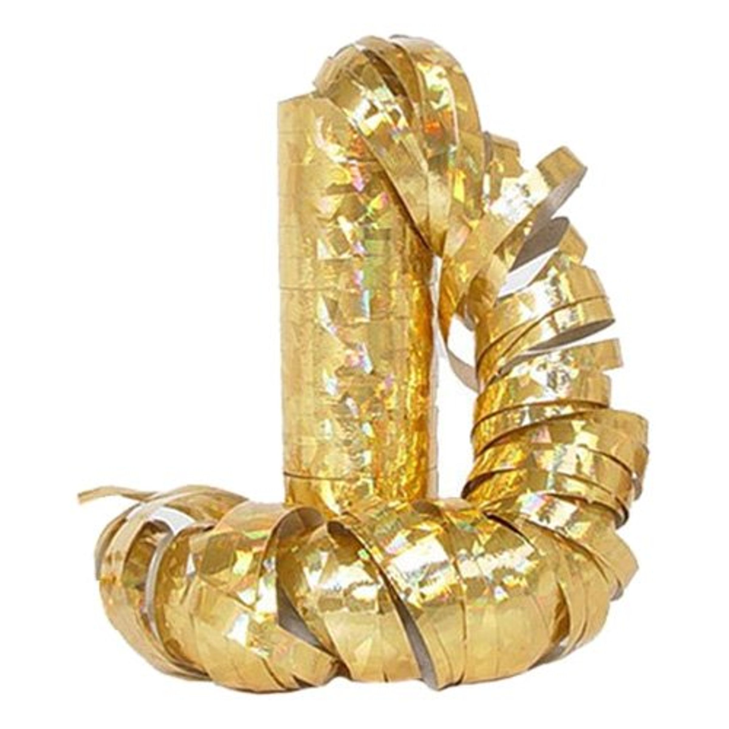 Serpentiner Hologram Guld - 2-pack