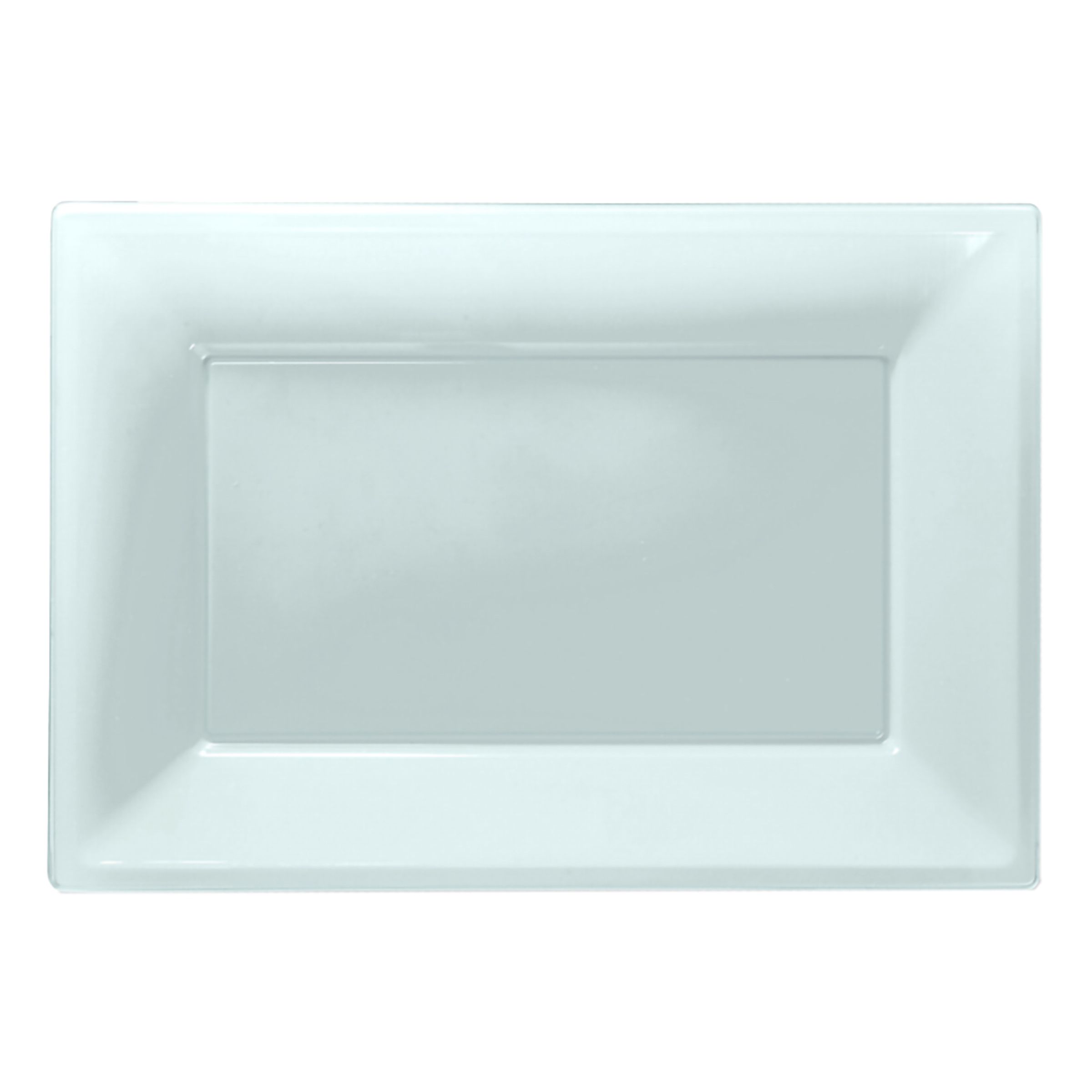 Serveringsfat i Plast Rektangel Transparenta - 3-pack