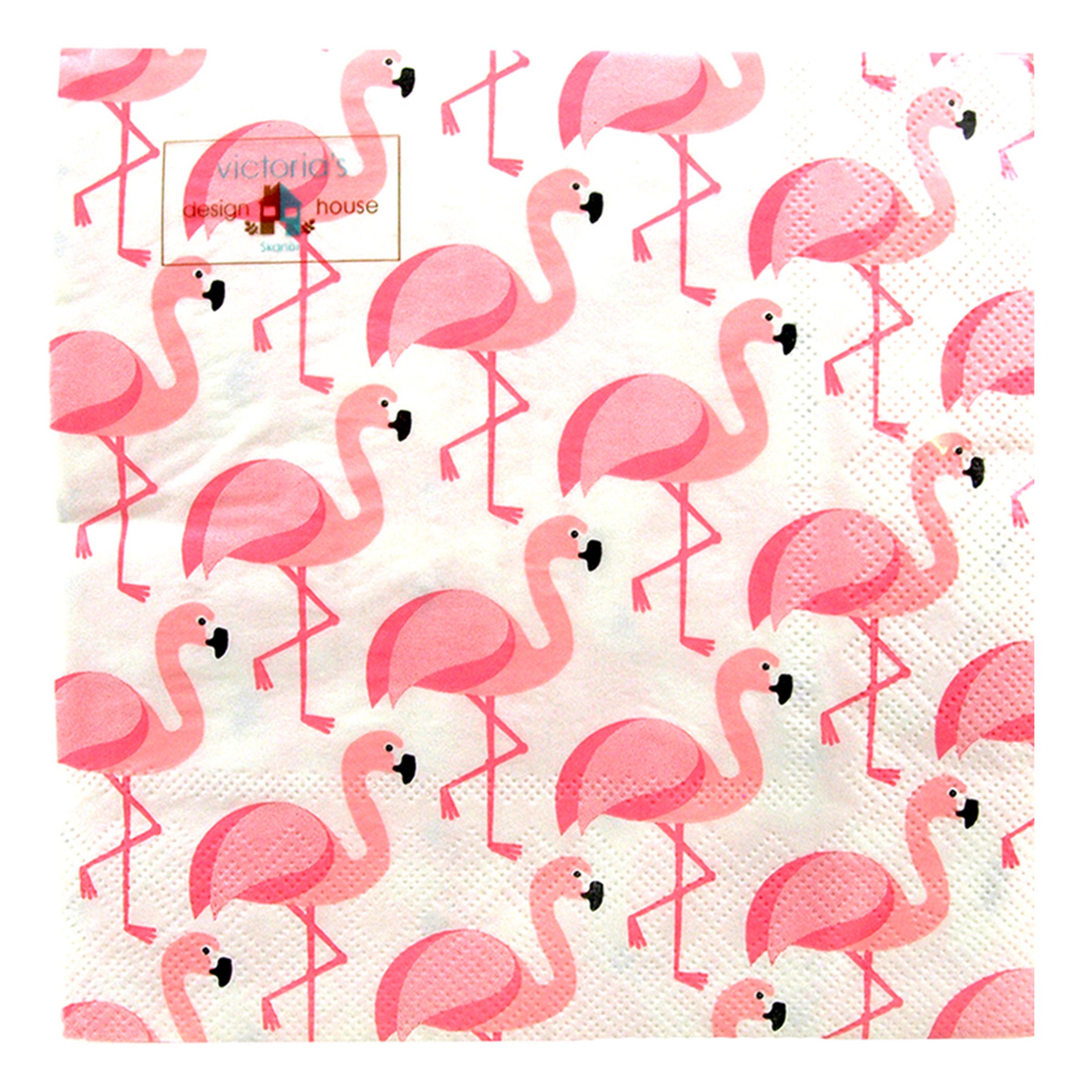 Läs mer om Servetter Flamingo - 20-pack