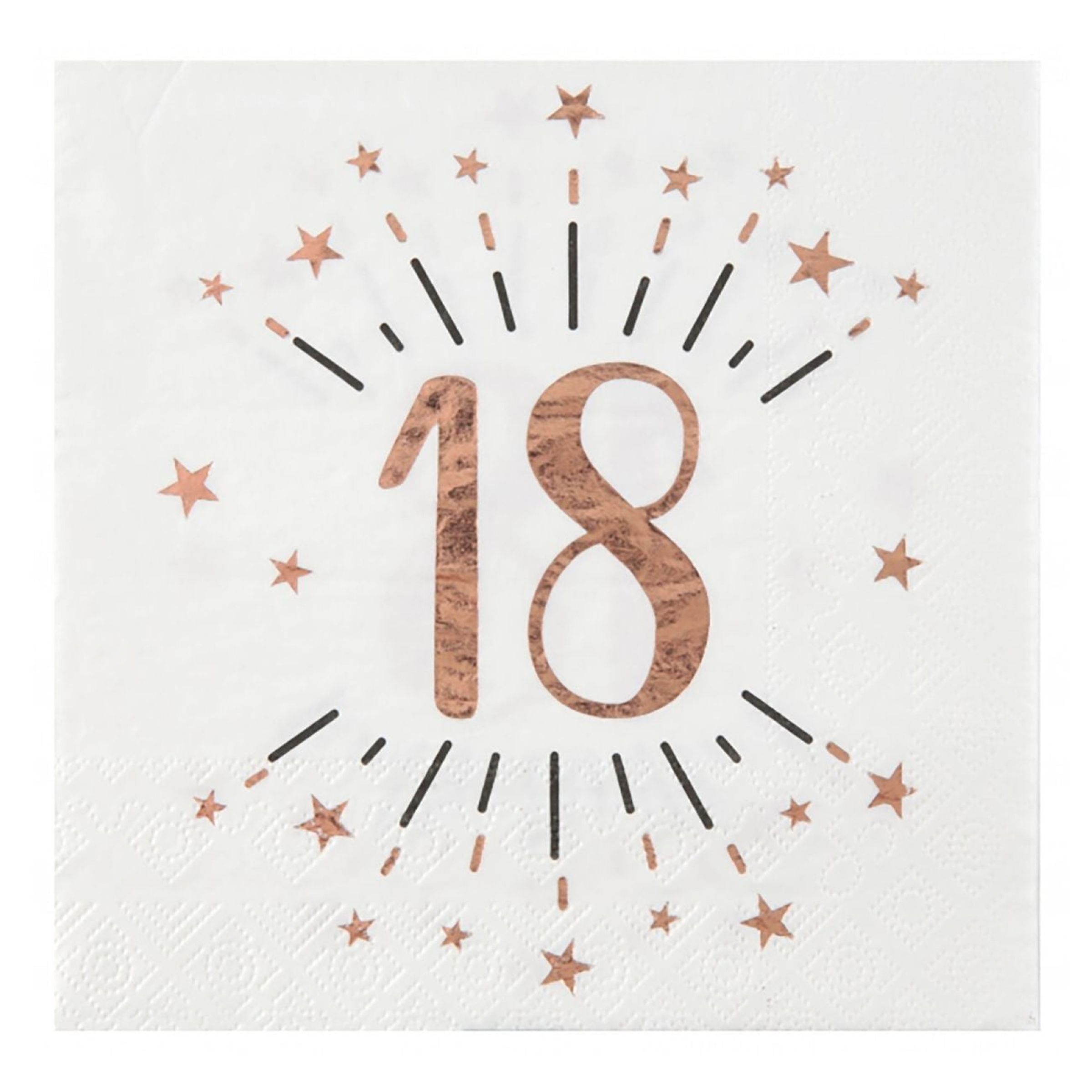 Servietter 18 Sparkling Rosaguld