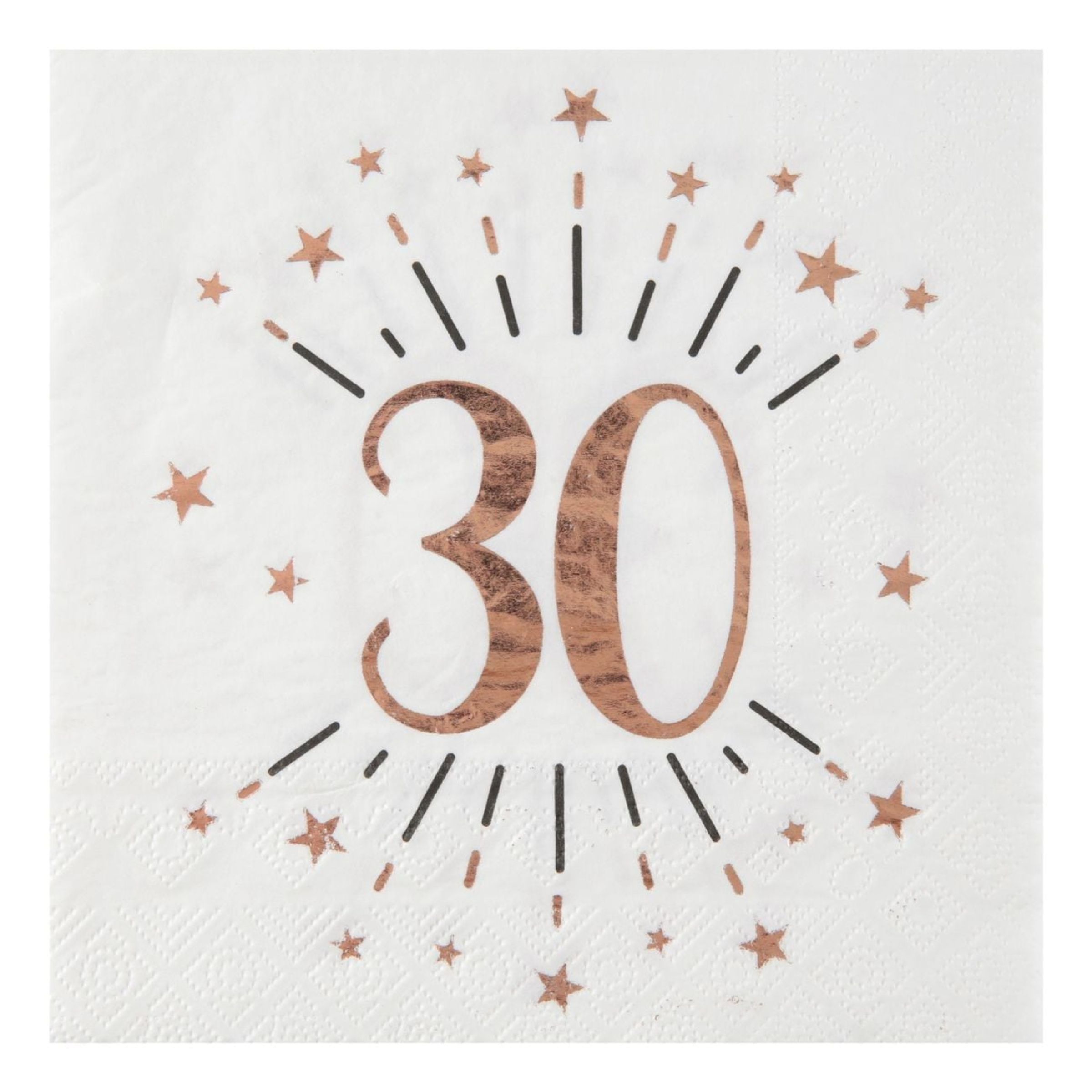 Servietter 30 Sparkling Rosaguld