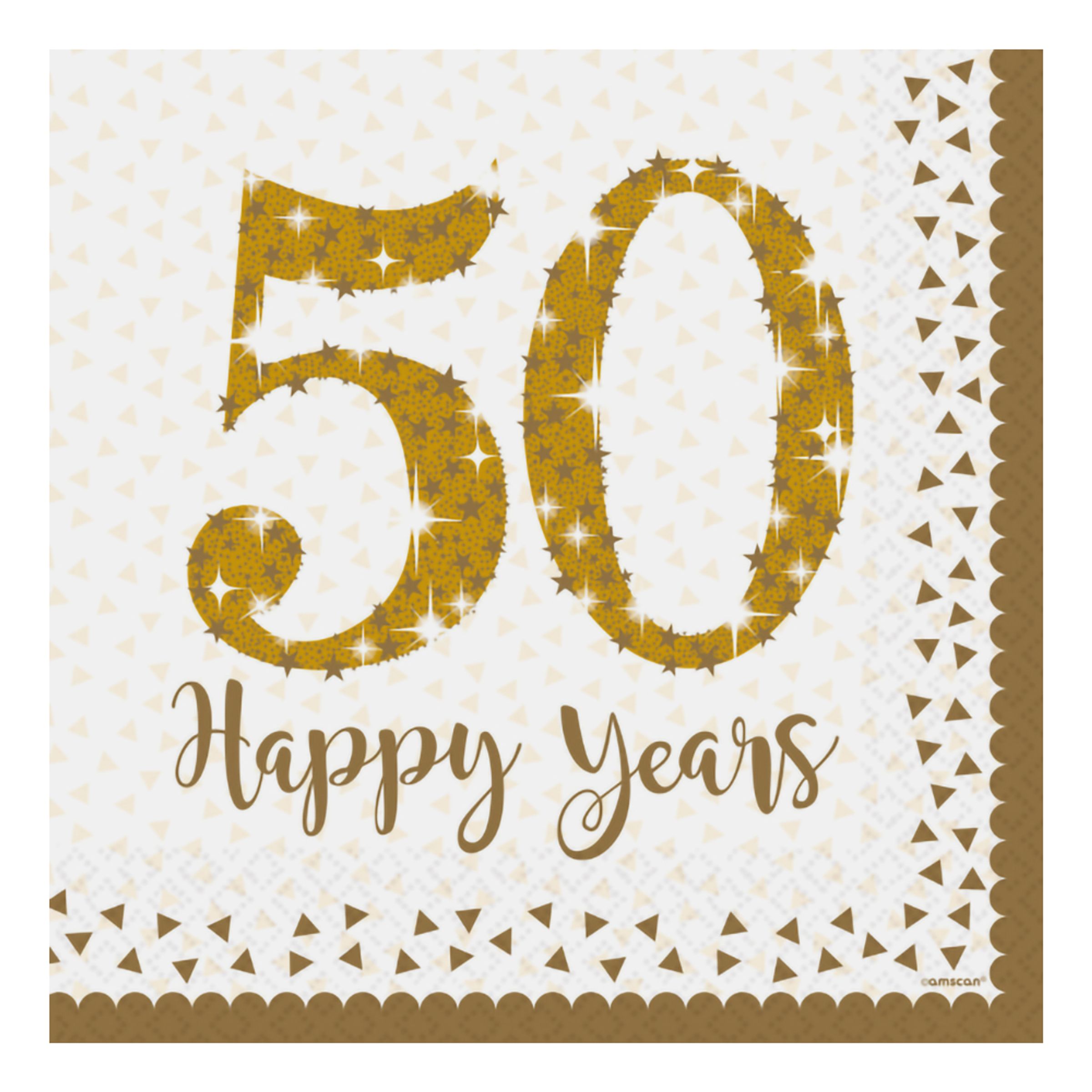 Läs mer om Servetter 50 Happy Years - 16-pack