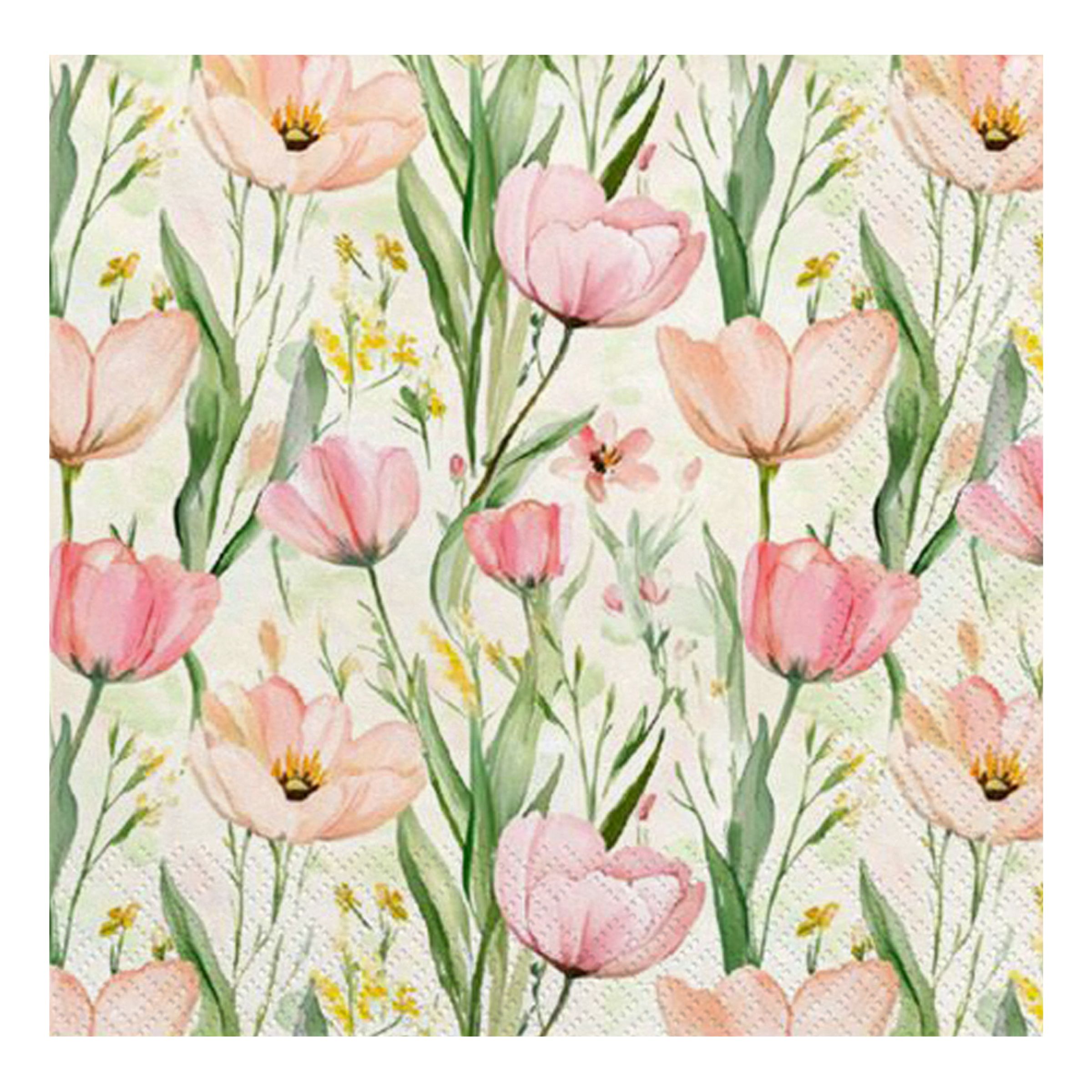 Servetter Ängsblommor - 20-pack | Hem - Festartiklar - Dukning - Servetter | Pryloteket