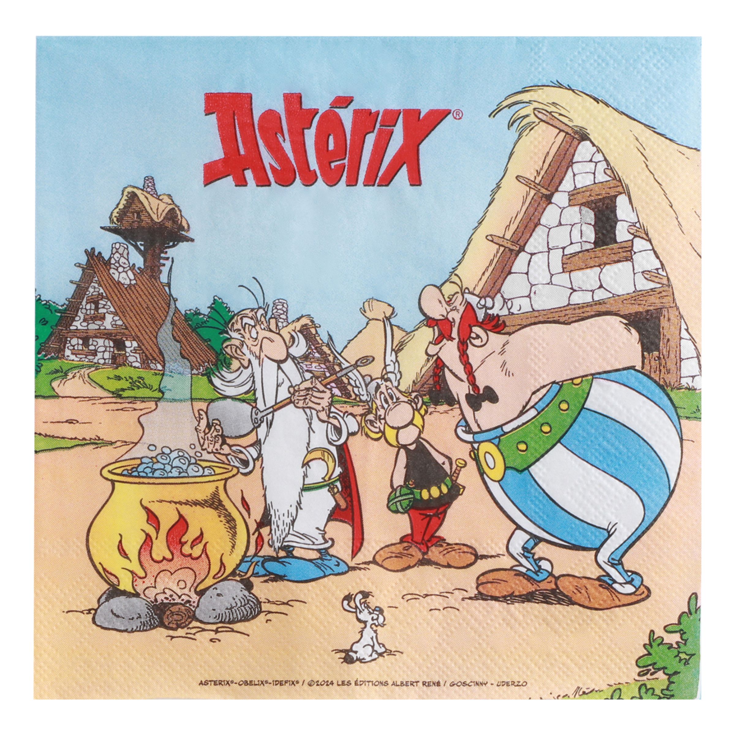 Servetter Asterix - 20-pack | Hem - Festartiklar - Dukning - Servetter | Maskeradspecialisten