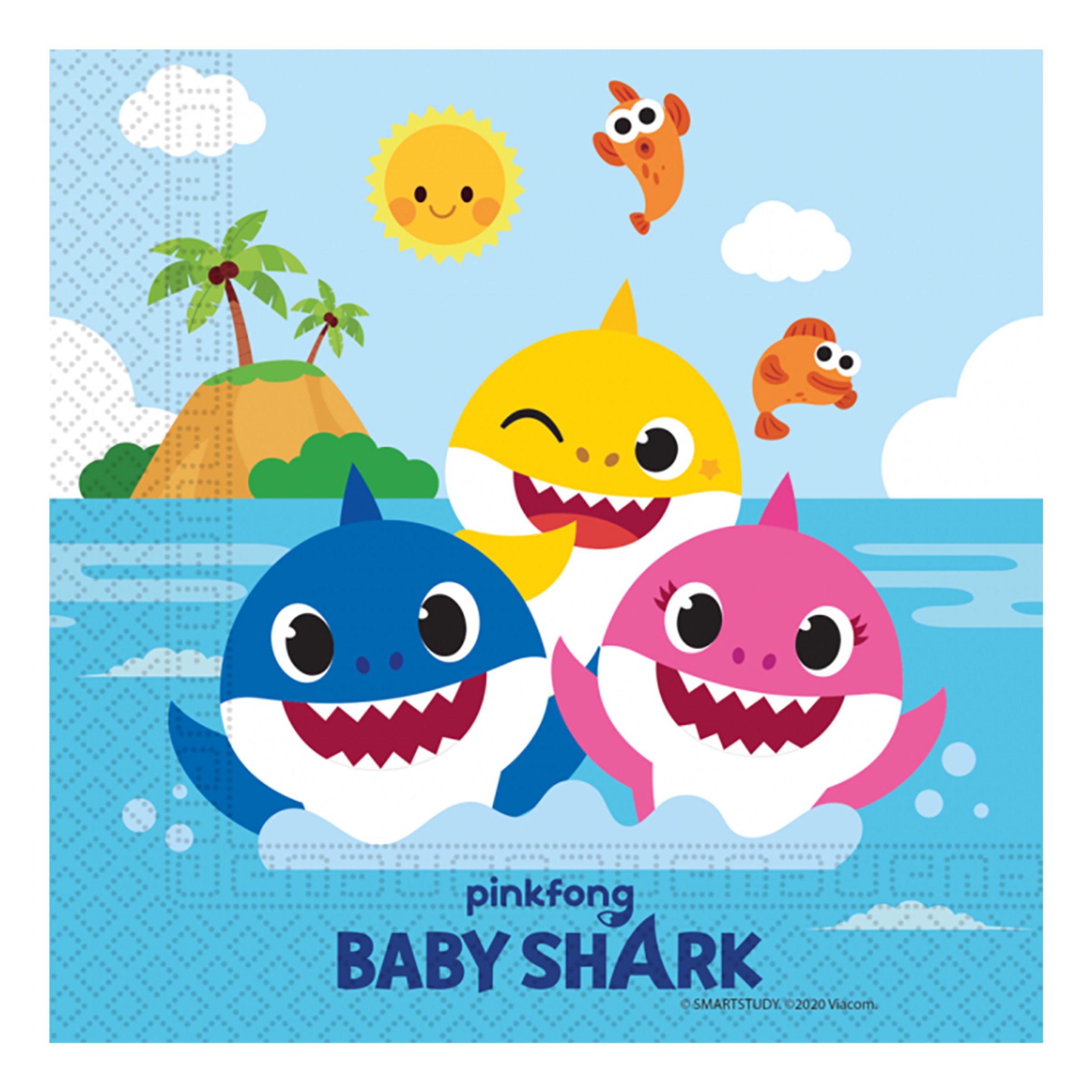 Servetter Baby Shark - 20-pack