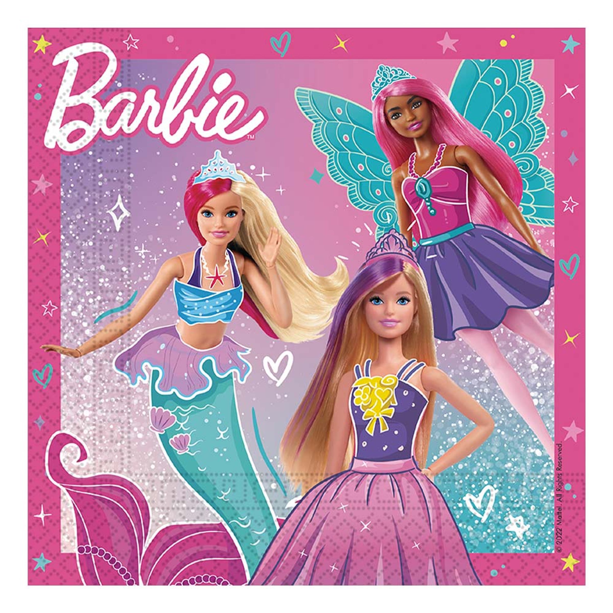 Läs mer om Servetter Barbie Fantasy - 20-pack