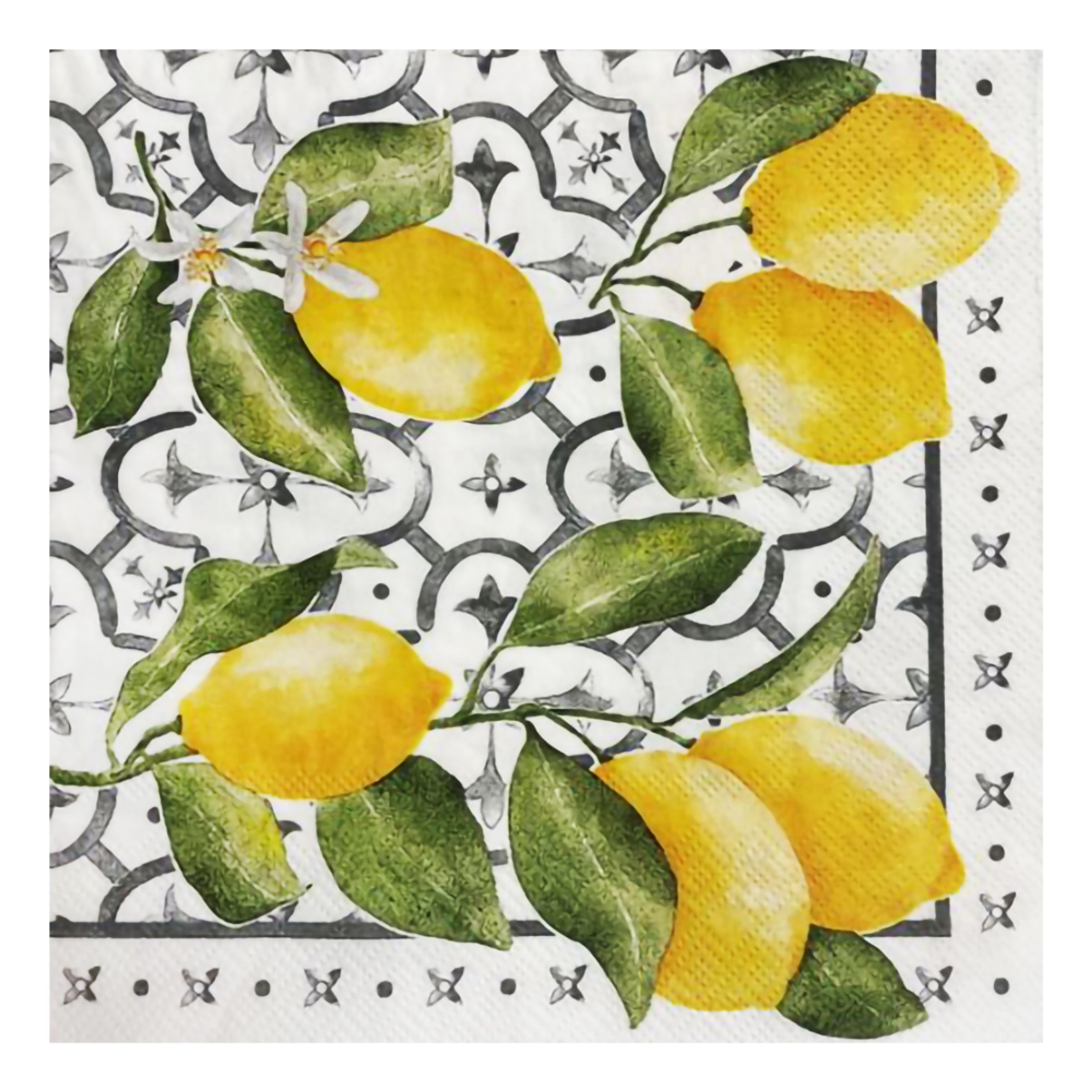 Servetter Citron - 20-pack | Hem - Festartiklar - Dukning - Servetter | Party Outlet