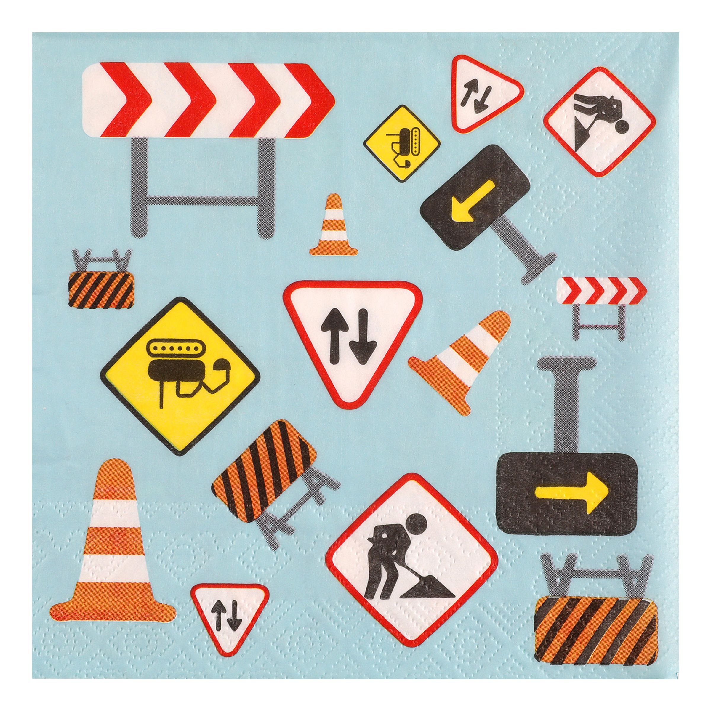 Servetter Construction Party - 20-pack | Hem - Festartiklar - Dukning - Servetter - Servetter Med Tryck | Pryloteket
