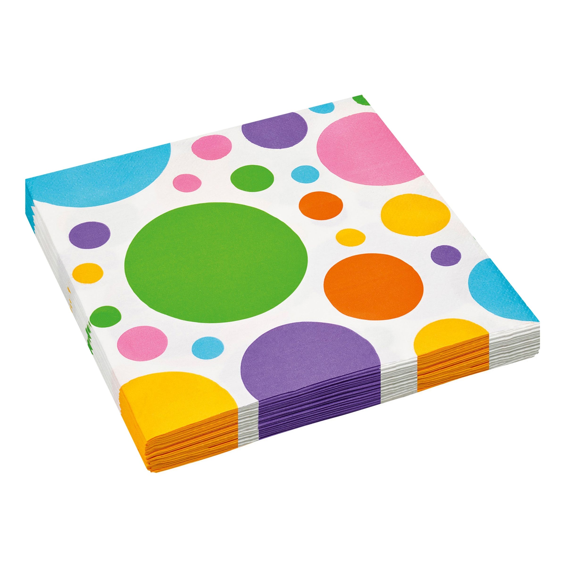 Läs mer om Servetter Dots Rainbow - 20-pack