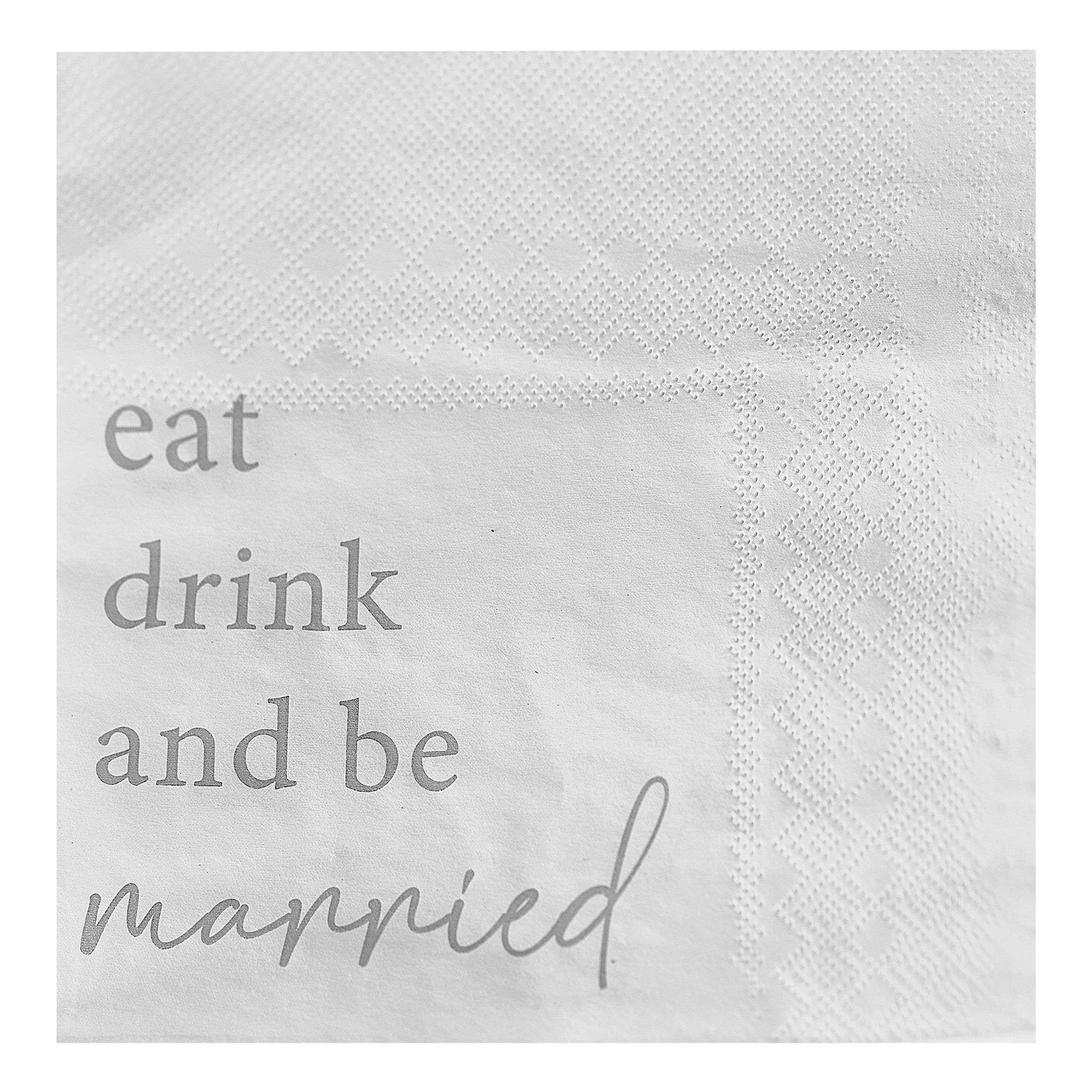 Servetter Eat Drink And Be Married - 16-pack