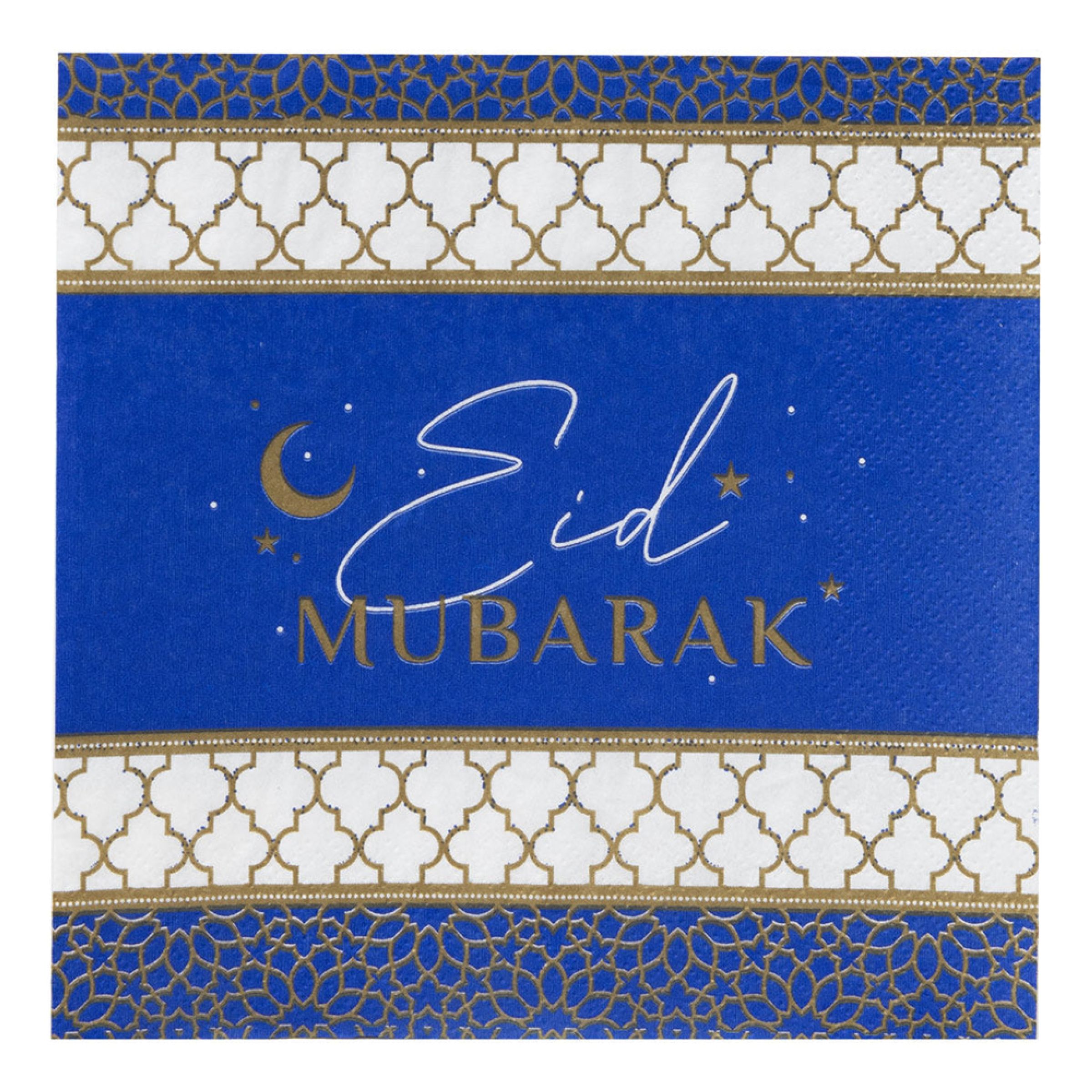 Servetter Eid Mubarak Navy | Hem - Teman - Högtider - Ramadan | Pryloteket
