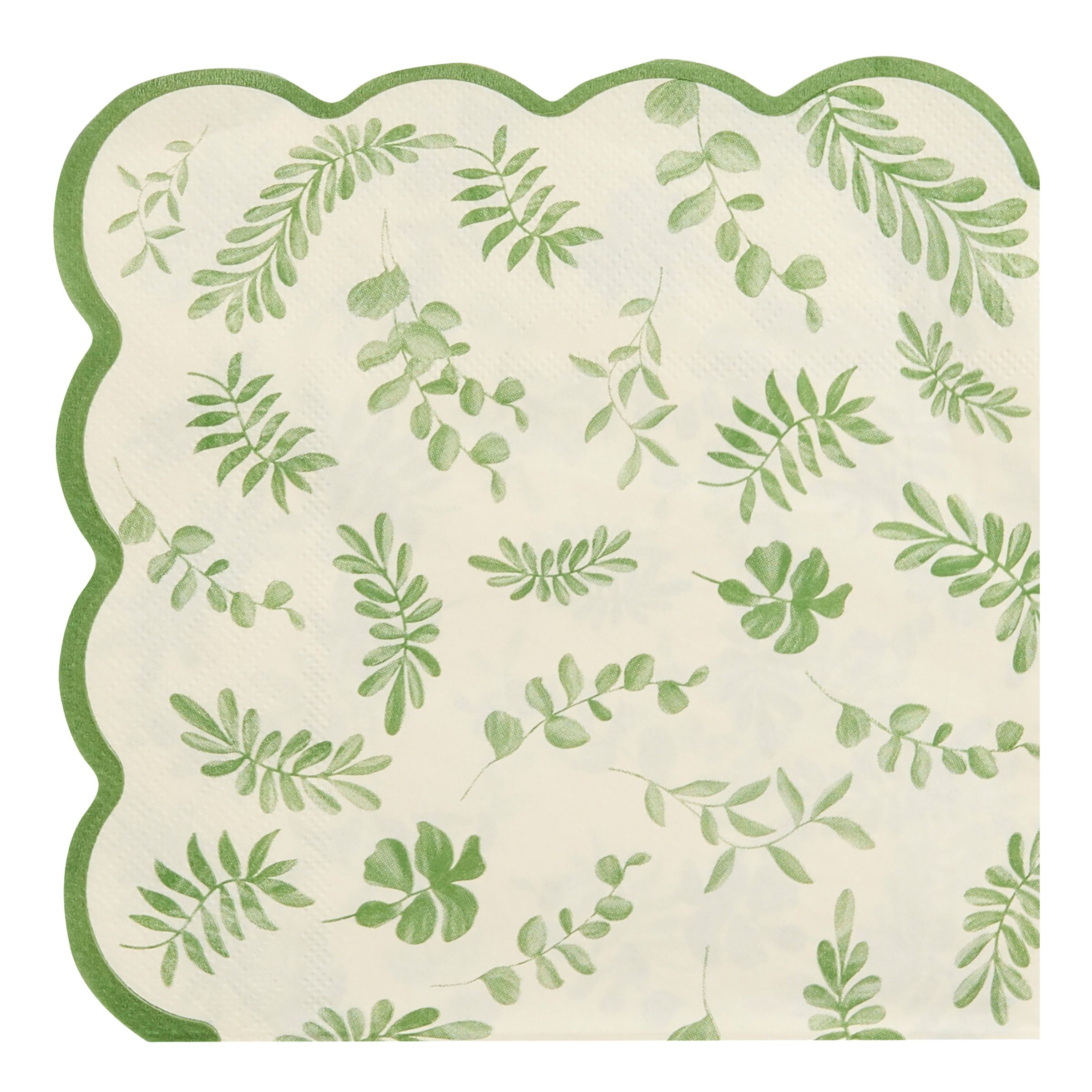 Servetter Gröna Löv Botanic - 16-pack | Hem - Festartiklar - Dukning - Servetter | Pryloteket