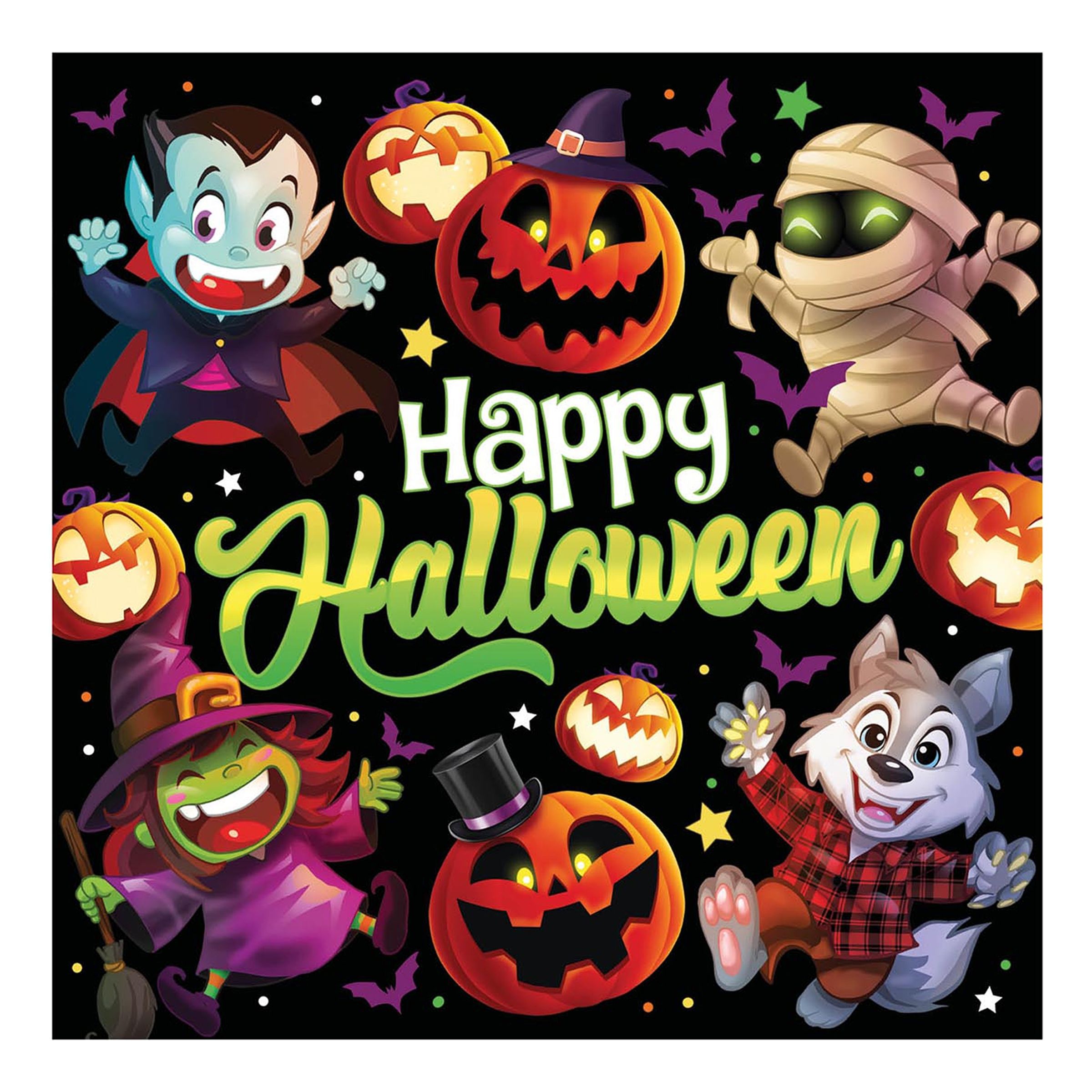 Servetter Halloween Monsters - 20-pack