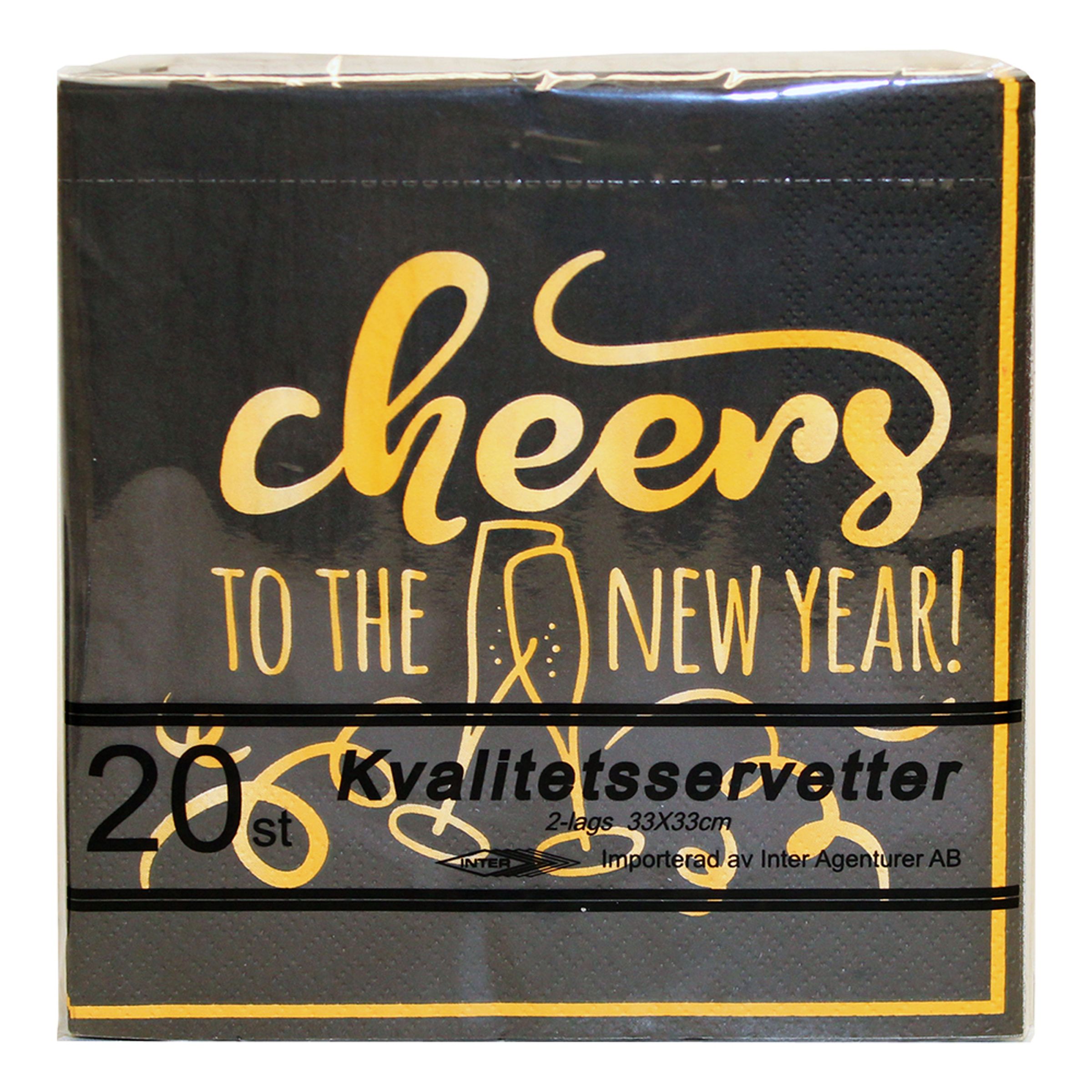 Läs mer om Servetter Happy New Year - 20-pack