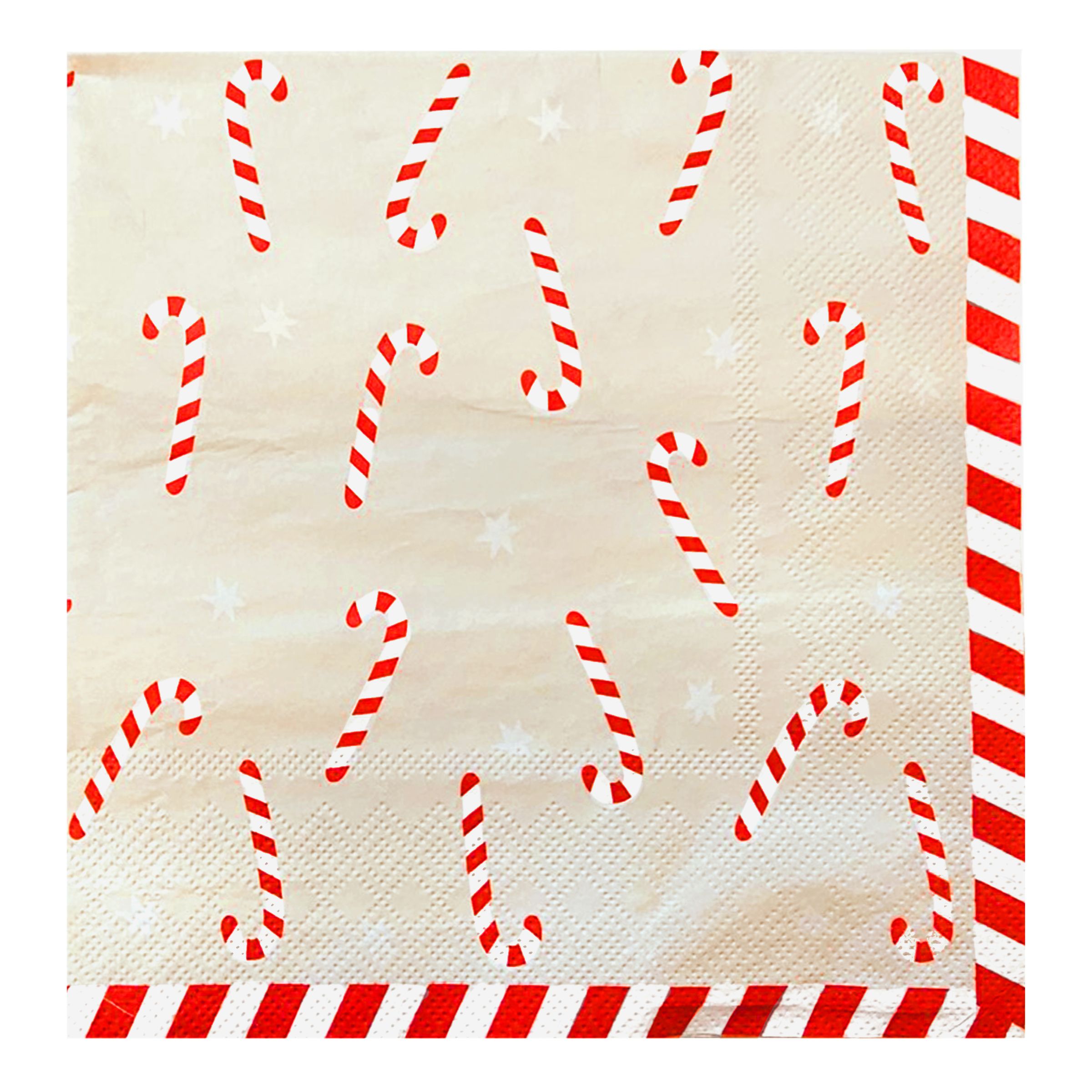 Servetter Julkäppar - 20-pack | Hem - Teman - Färger - Röd | Pryloteket