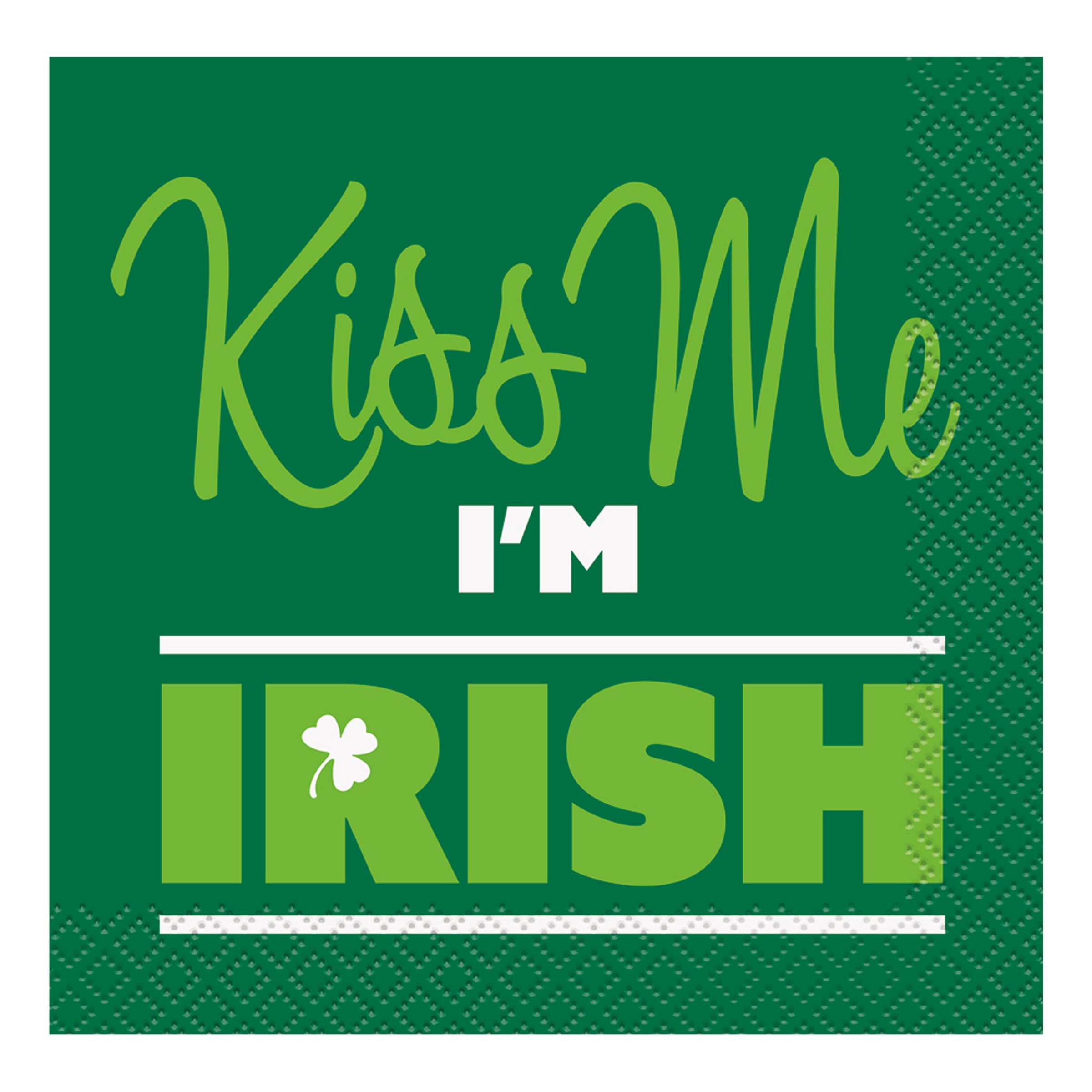 Servetter Kiss Me, I´m Irish - 16-pack