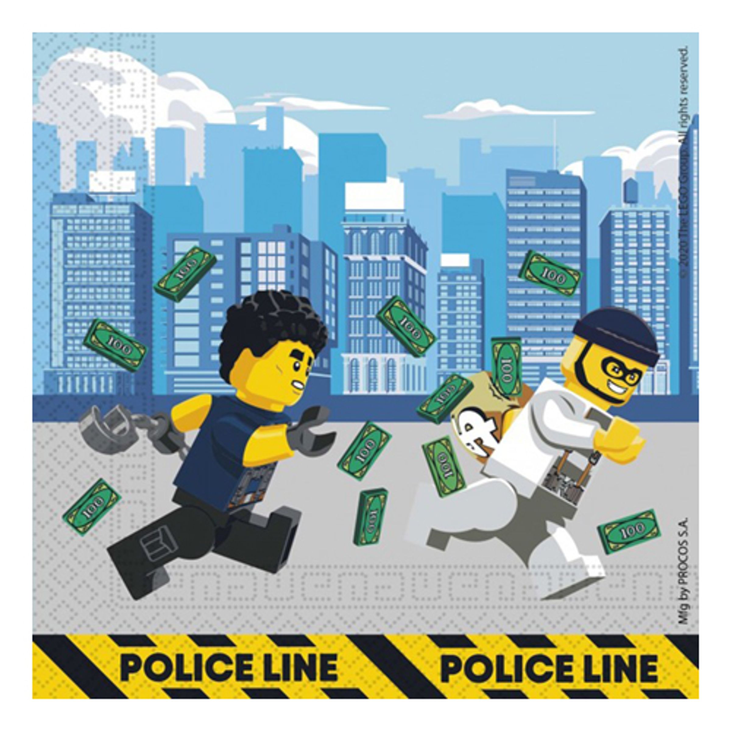 Läs mer om Servetter Lego Ninjago Police - 20-pack