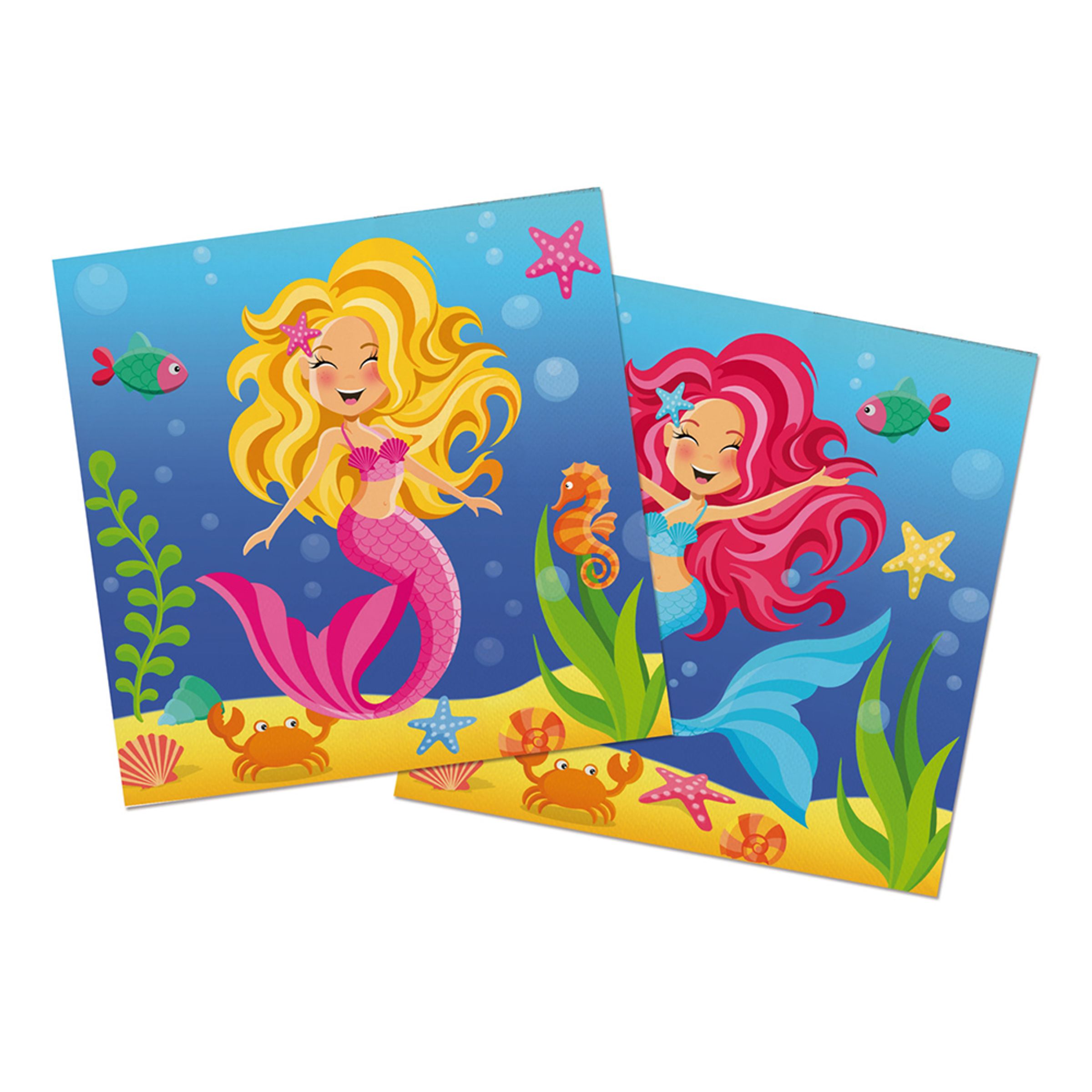 Läs mer om Servetter Mermaid - 20-pack