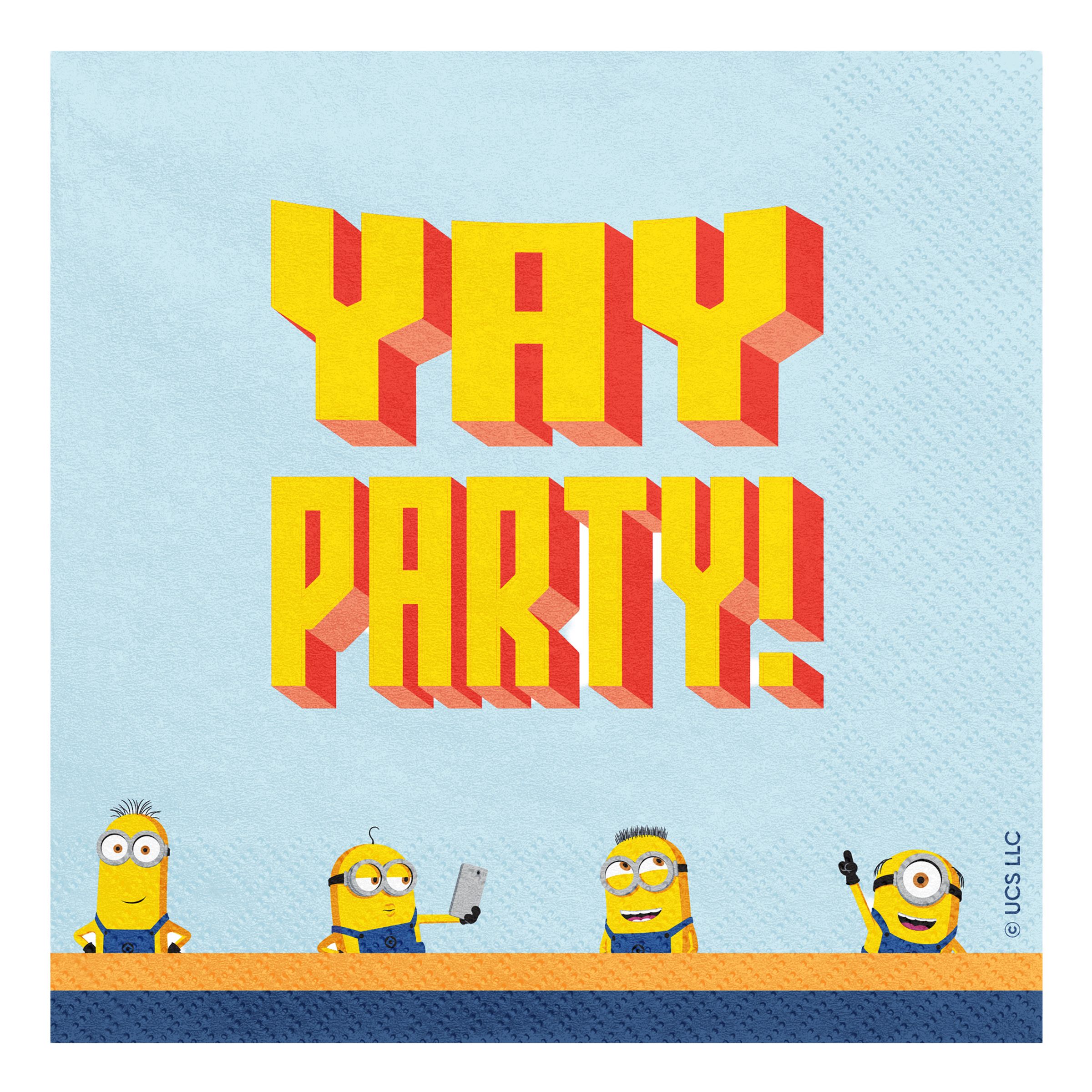 Servetter Minions - 20-pack | Hem - Festartiklar - Dukning - Servetter | Maskeradspecialisten