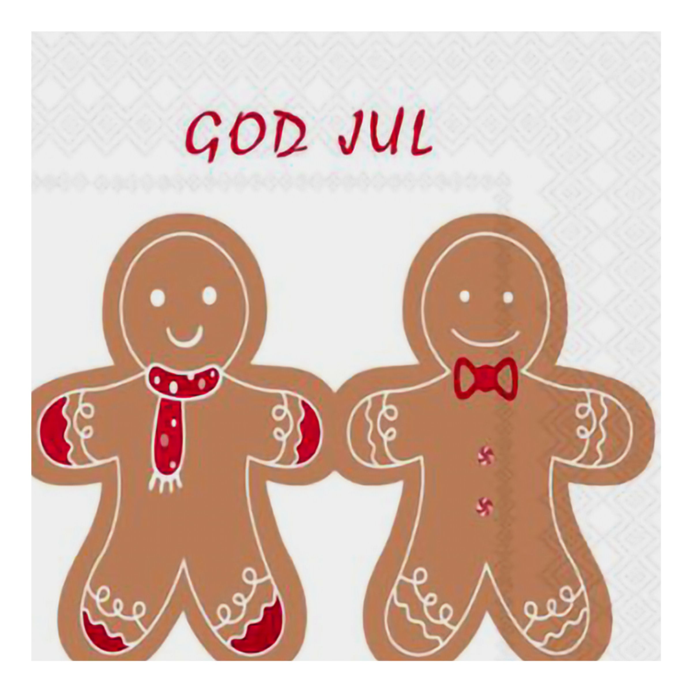 Servetter Pepparkaksfigurer - 20-pack | Hem - Festartiklar - Dukning - Servetter | Party Outlet