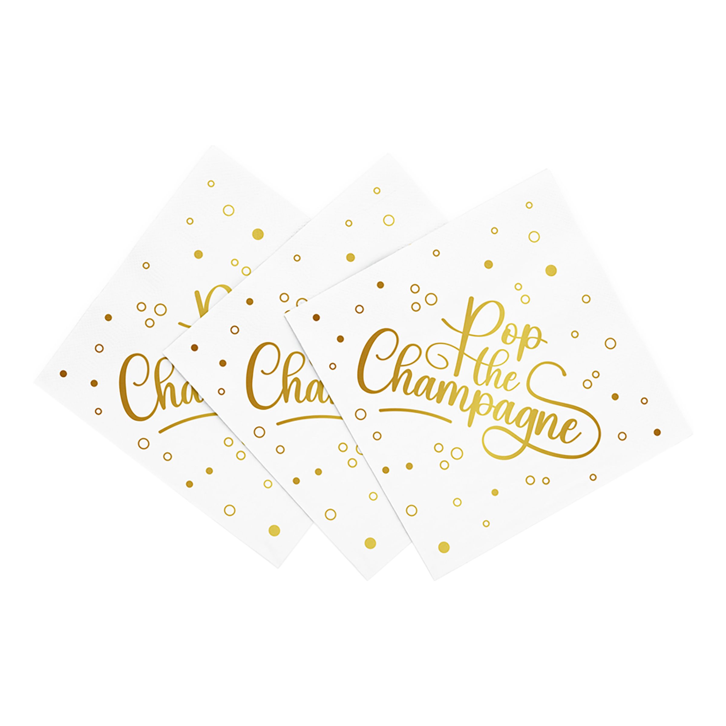 Servietter Pop the Champagne - 20-pak