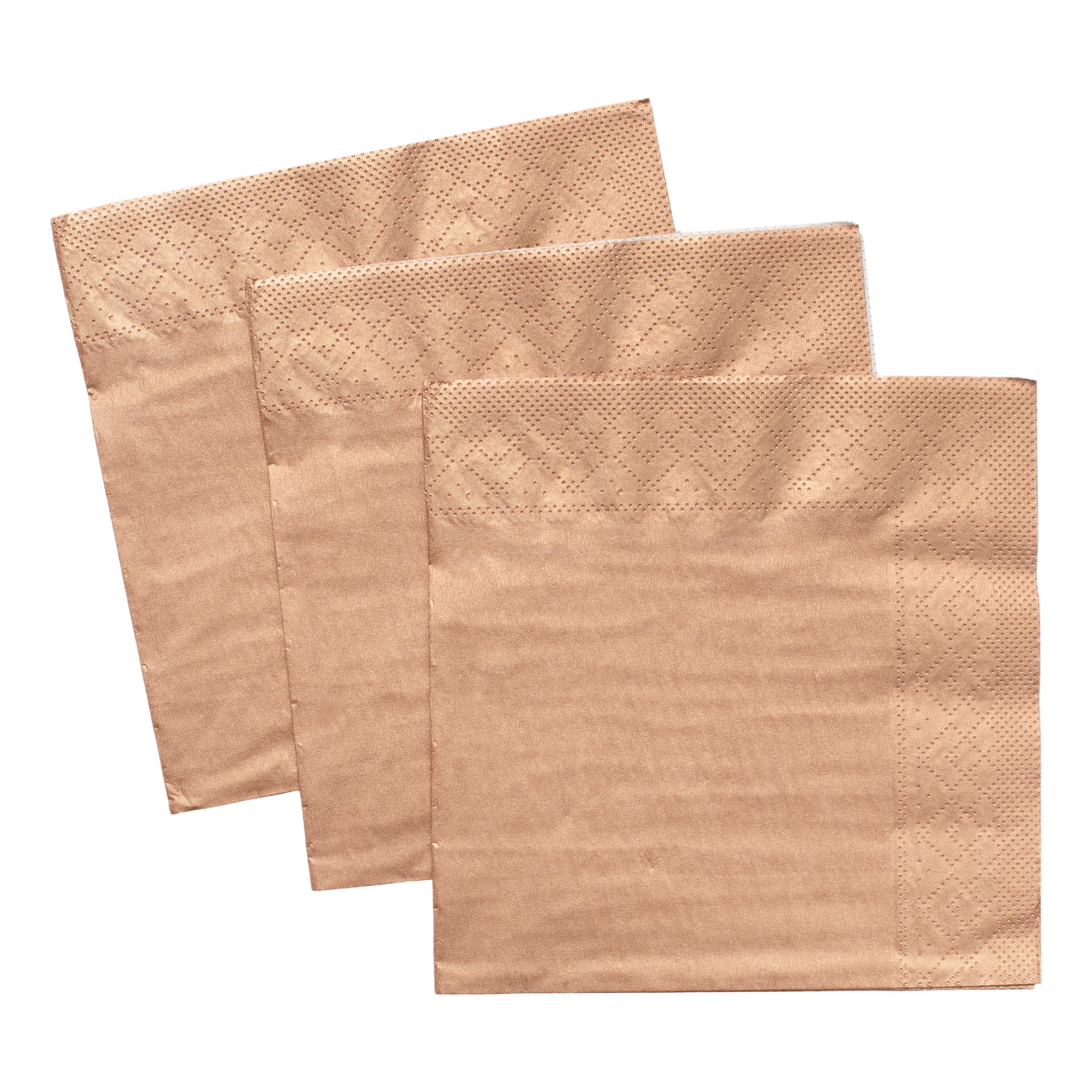 Servetter Roséguld - 20-pack