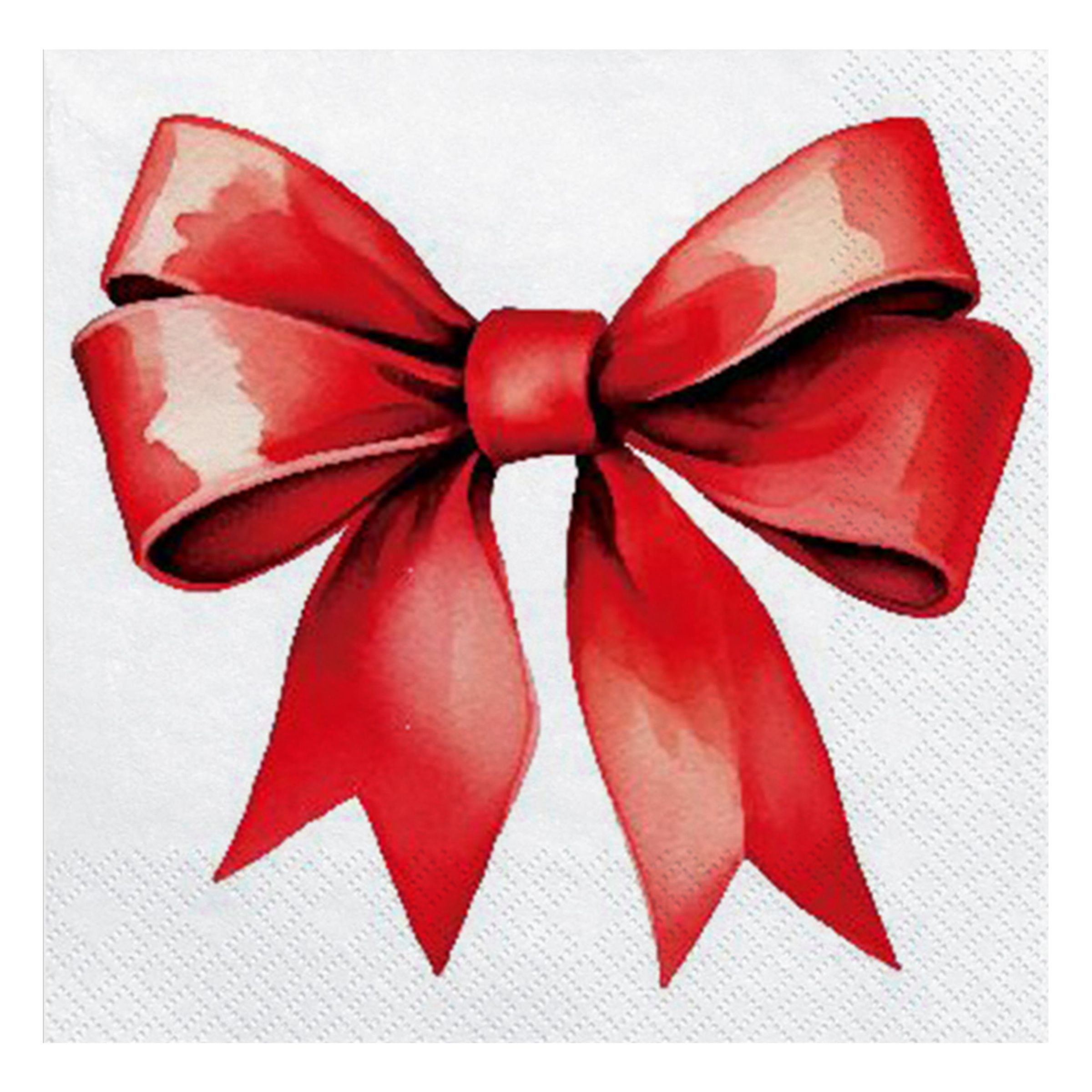 Servetter Rosett Röd - 20-pack | Hem - Festartiklar - Dukning - Servetter | Pryloteket