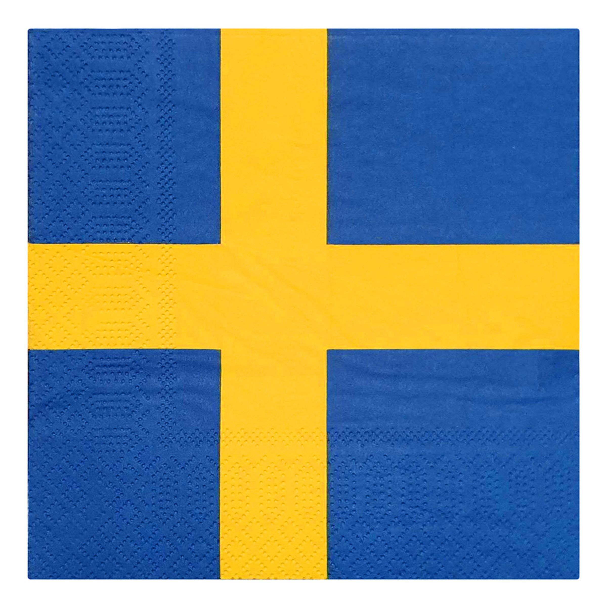 Servetter Svenska Flaggan - 20-pack