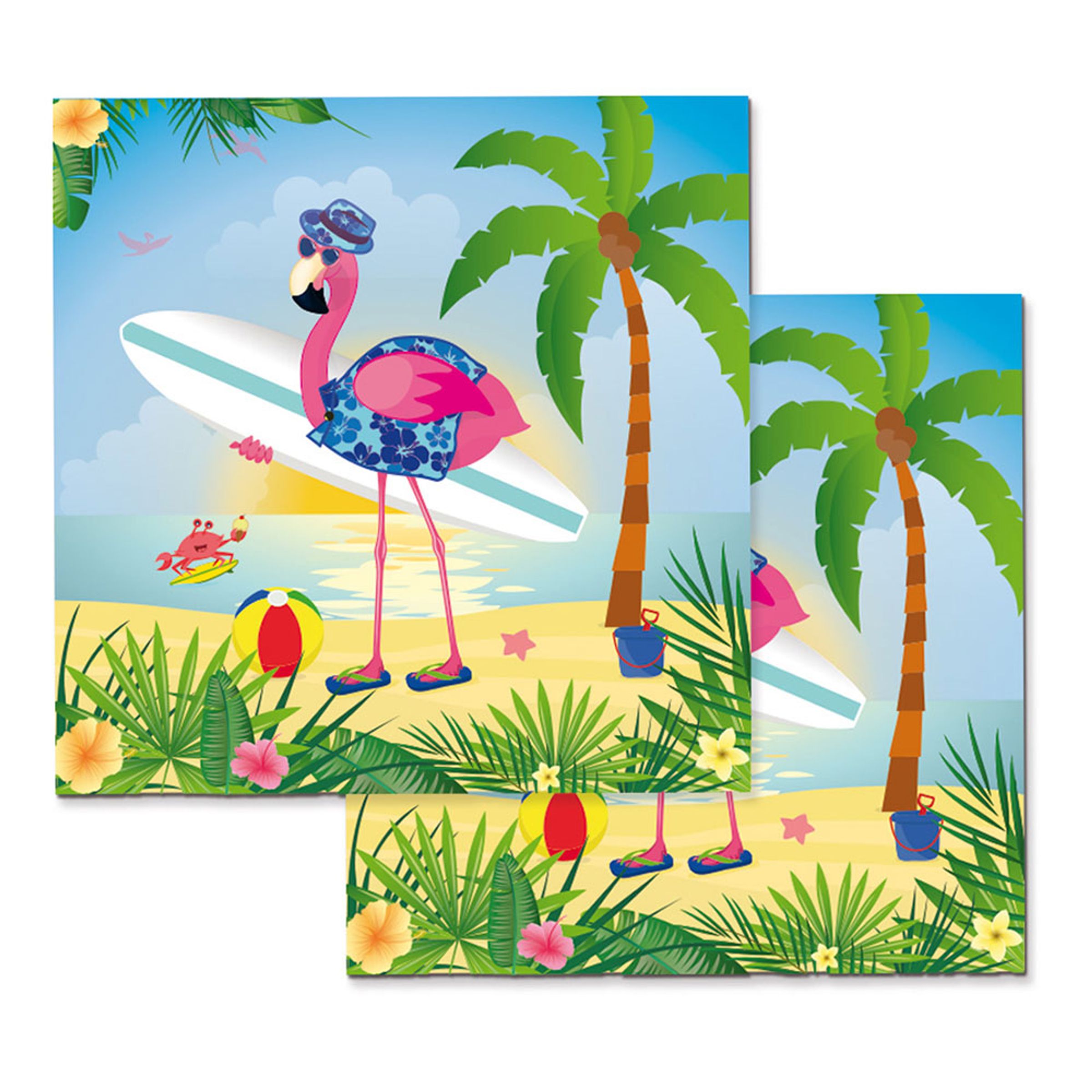 Läs mer om Servetter Cool Flamingo - 20-pack