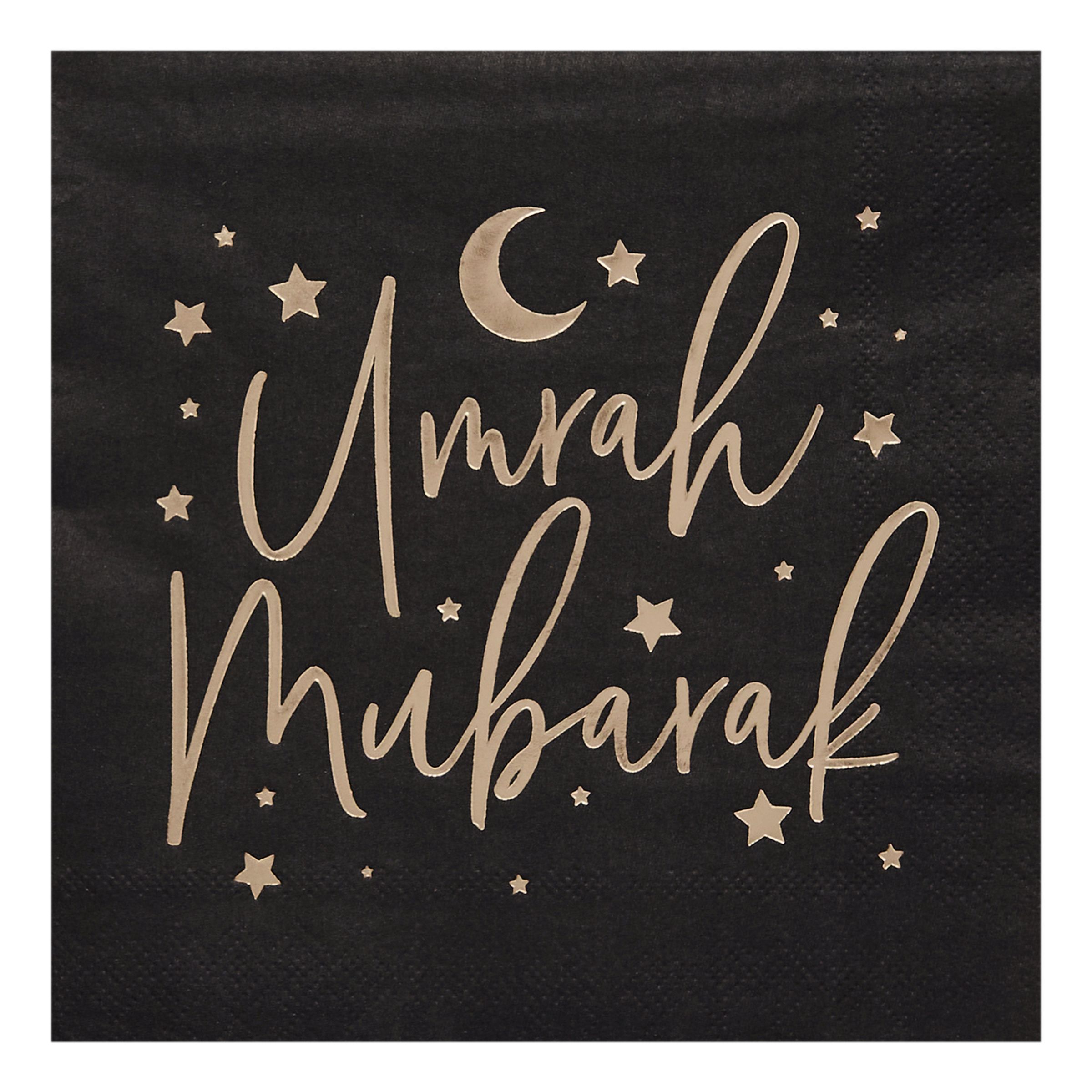 Servetter Umrah Mubarak - 16-pack | Hem - Festartiklar - Dukning - Servetter | Pryloteket