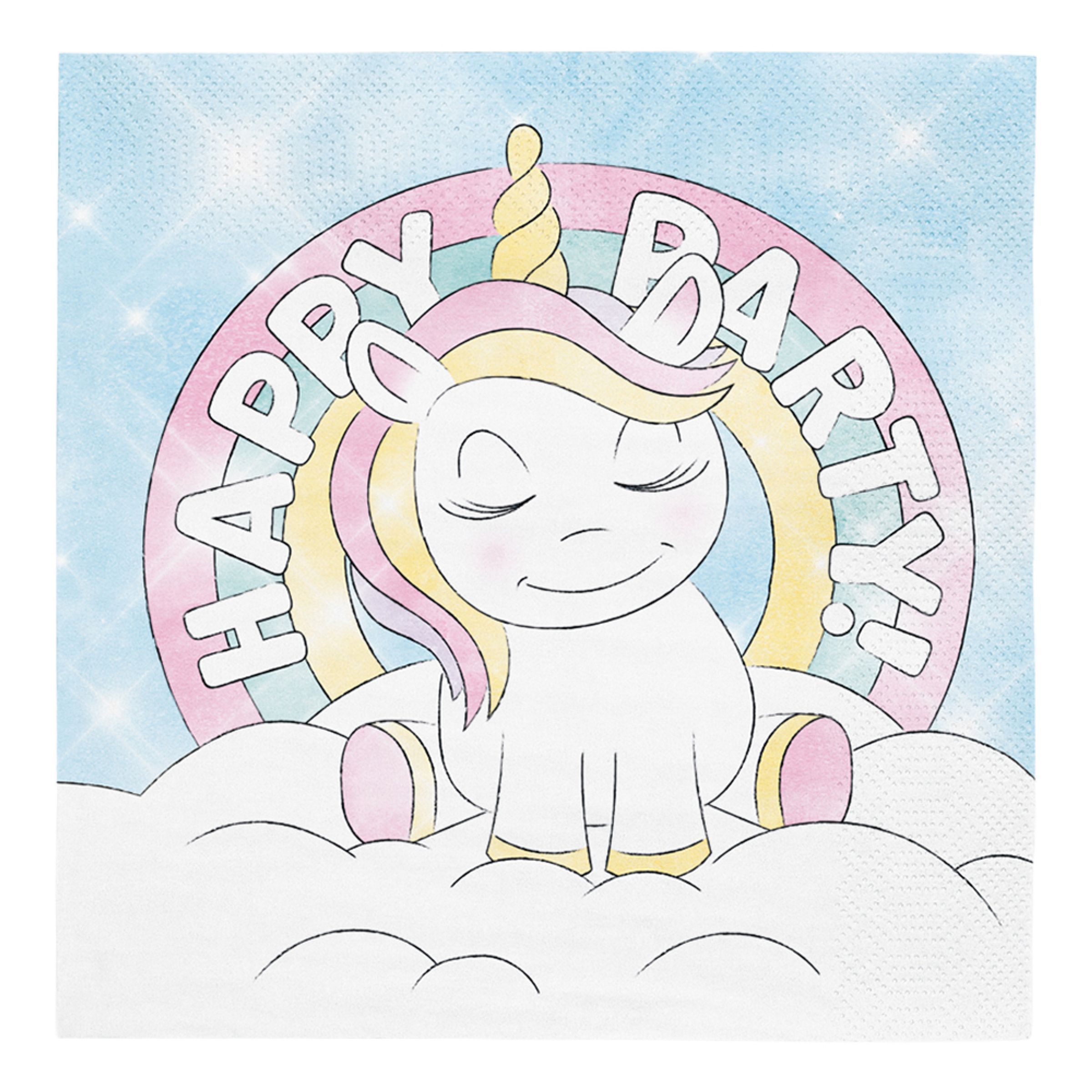 Servetter Unicorn - 20-pack | Hem - Festartiklar - Dukning - Servetter | Maskeradspecialisten