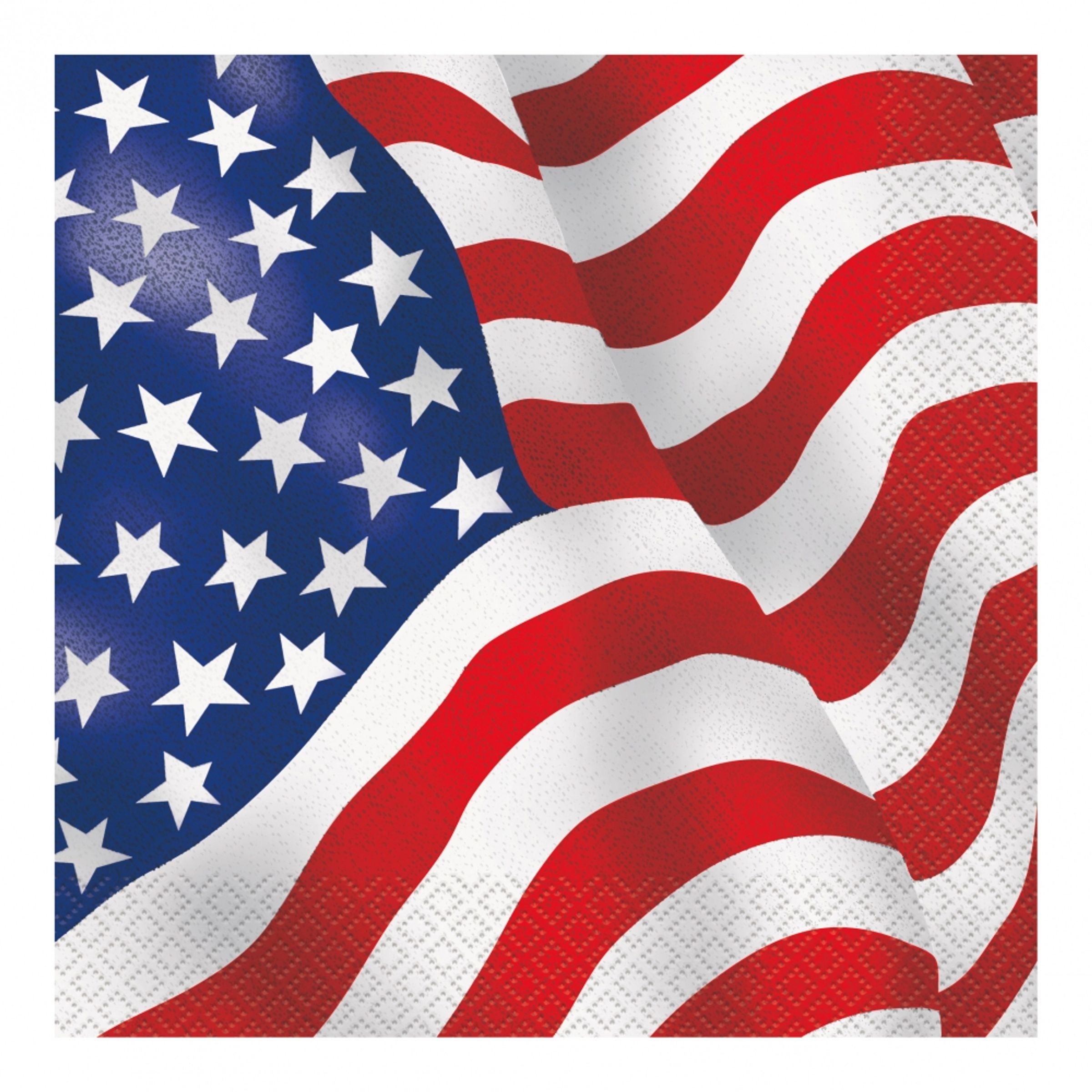 Läs mer om Servetter USA Flagga - 16-pack