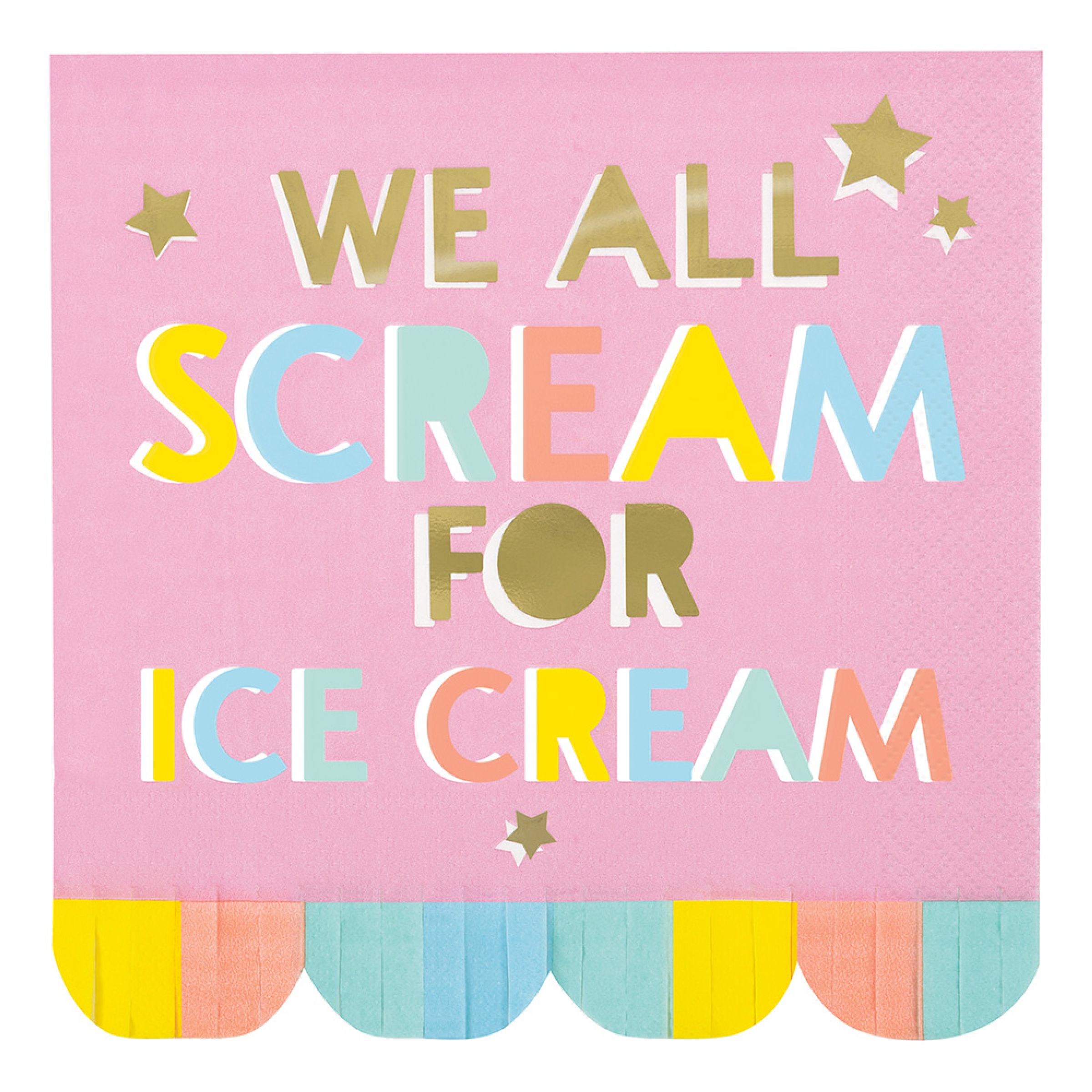 Servietter We All Scream For Ice Cream - 16-pak