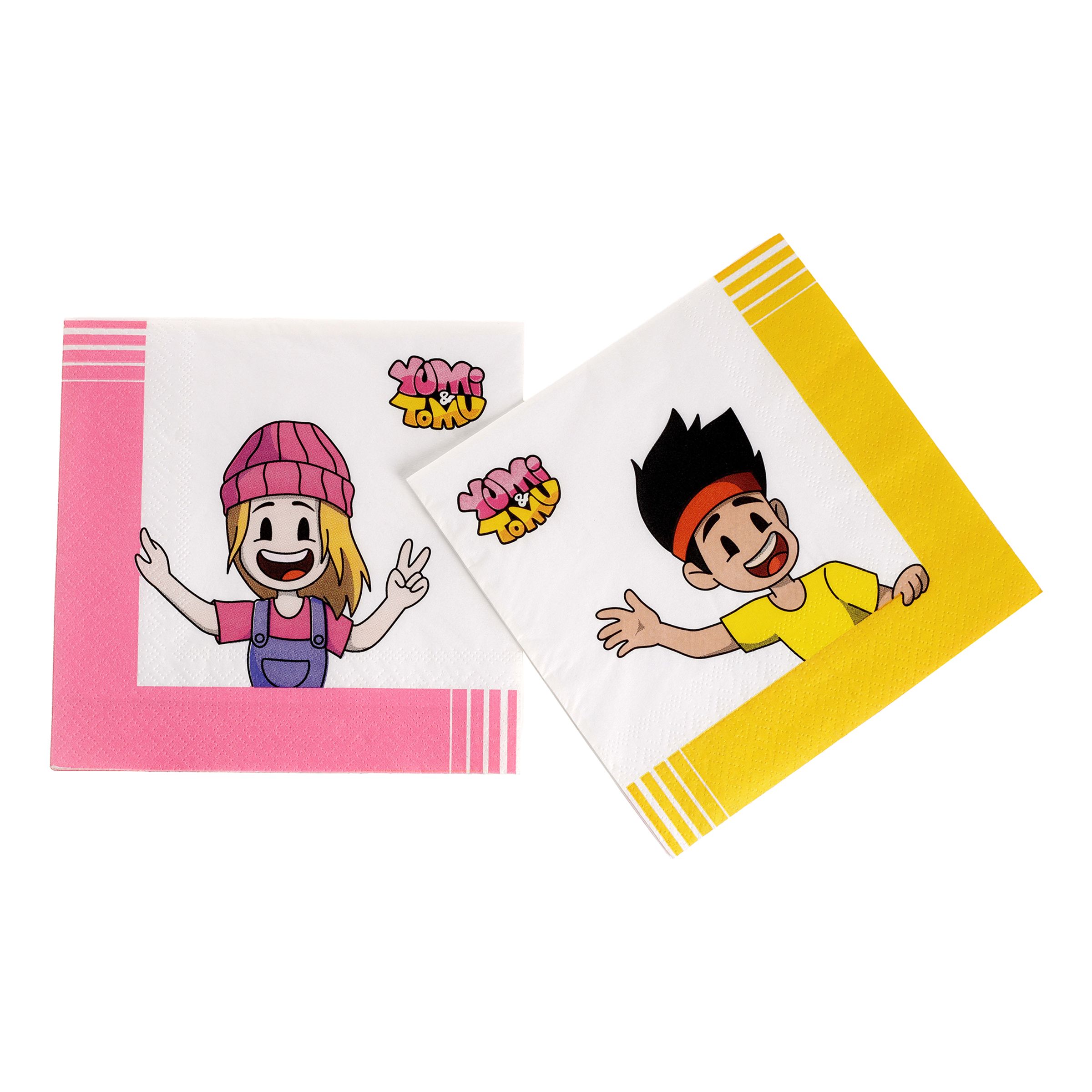 Servetter Yumi & Tomu - 20-pack | Hem - Festartiklar - Dukning - Servetter - Servetter Med Tryck | Pryloteket