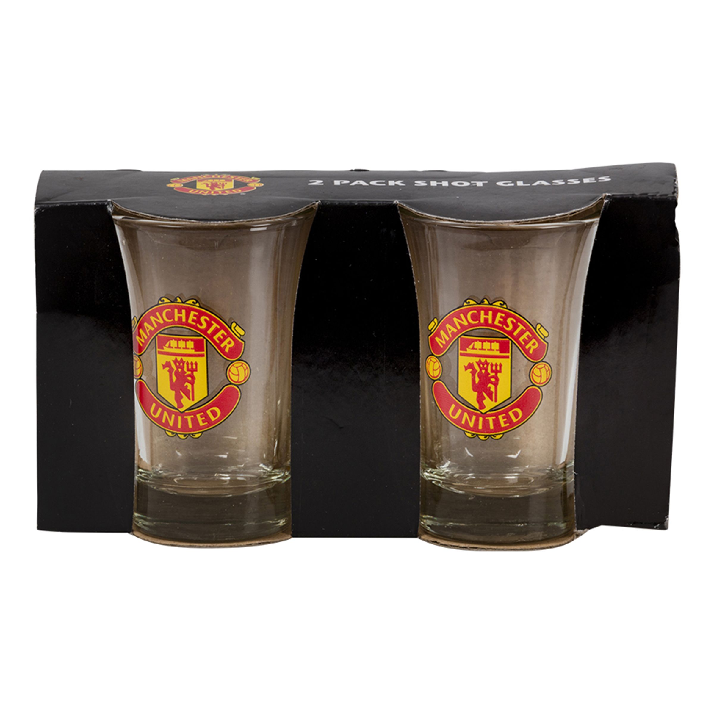 Läs mer om Shotglas Manchester United - 2-pack