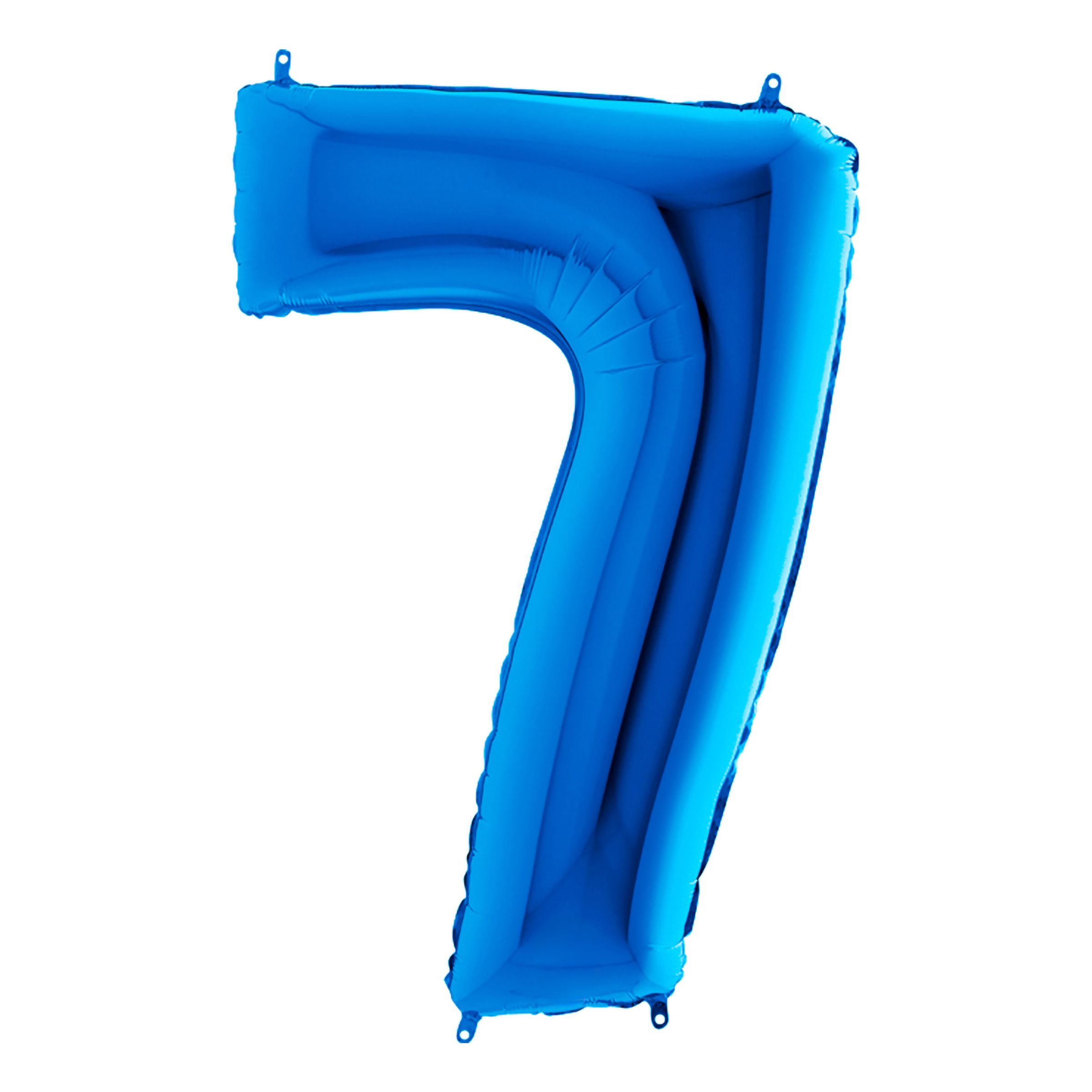 Sifferballong Blå Metallic - Siffra 7 | Hem - Festartiklar - Ballonger - Folieballonger | Pryloteket