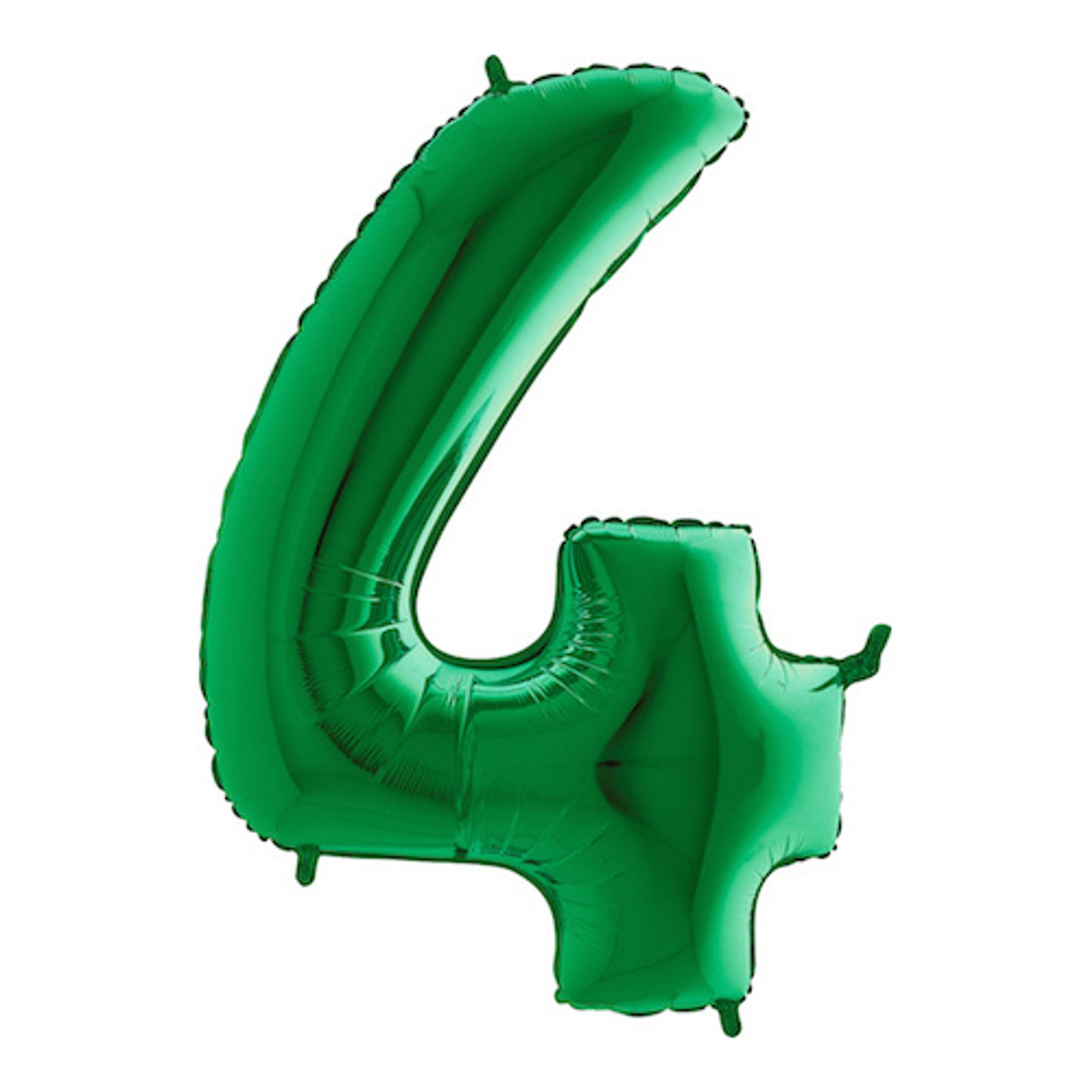 Läs mer om Sifferballong Grön Metallic - Siffra 4