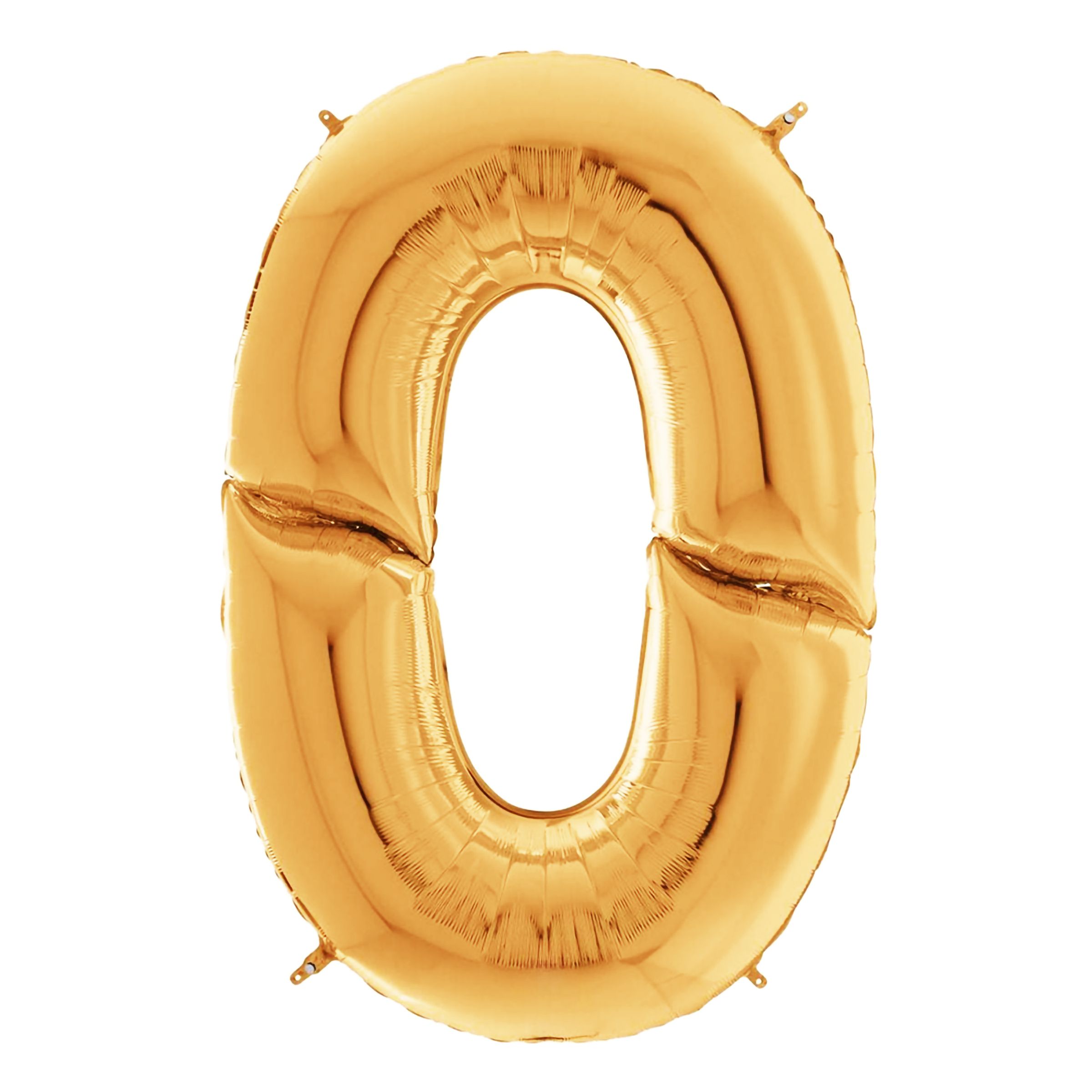 Sifferballong Guld Gigantisk - Siffra 0 | Hem - Festartiklar - Ballonger - Folieballonger | Pryloteket