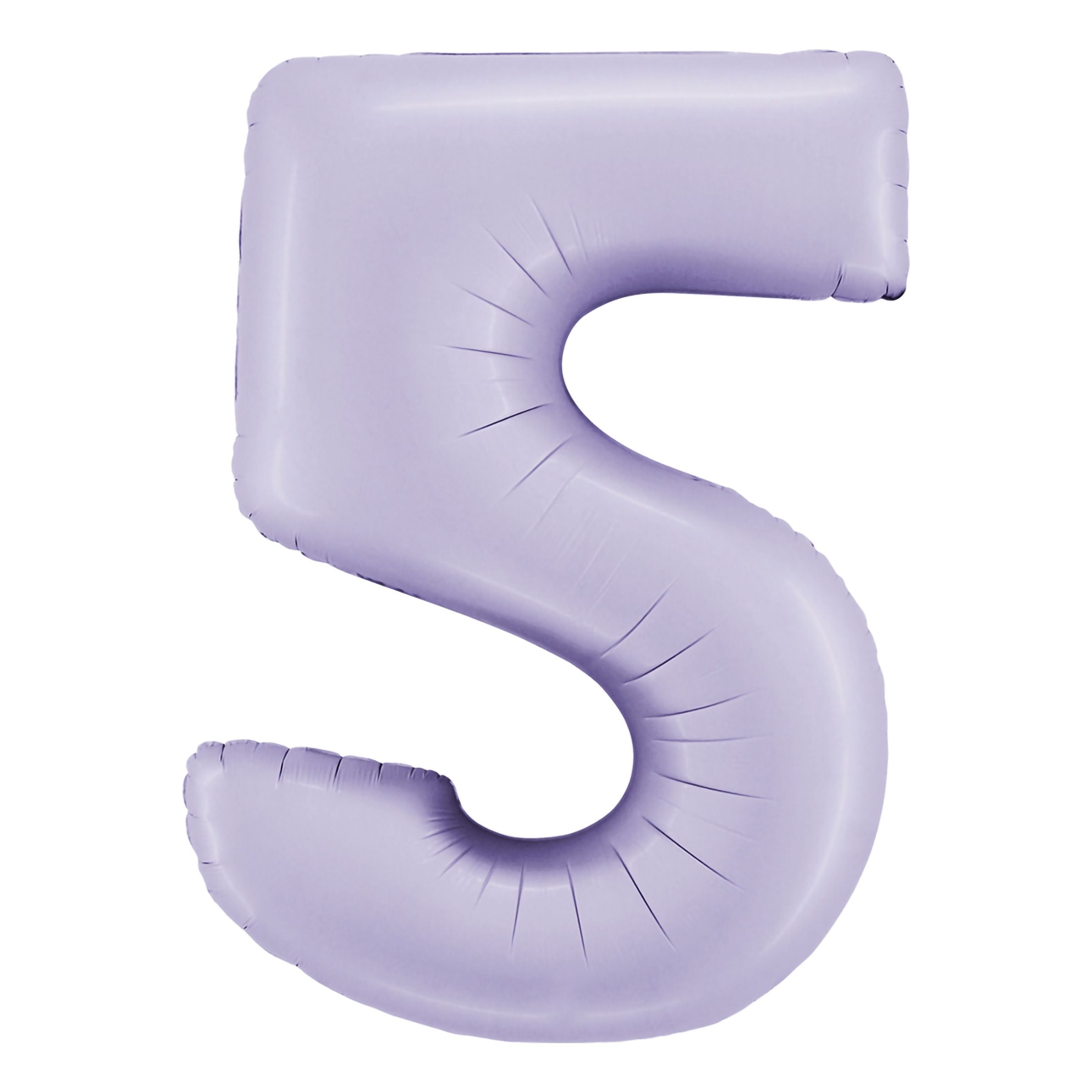 Läs mer om Sifferballong Lila Satin - Siffra 5